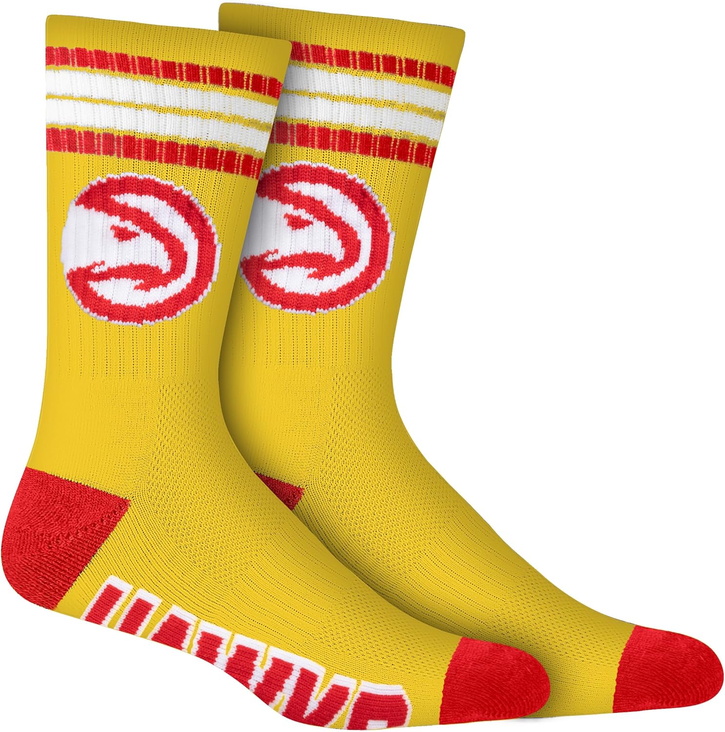 Ultra Game Men's NBA Official Athletic Cushioned Secure Fit Team Crew Socks-3 Pack - Image 3