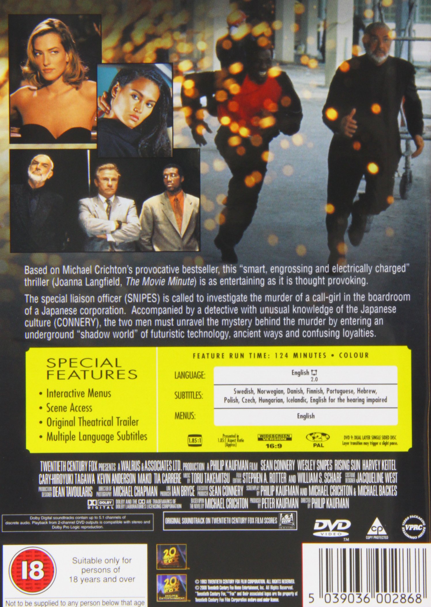 Rising Sun Dvd