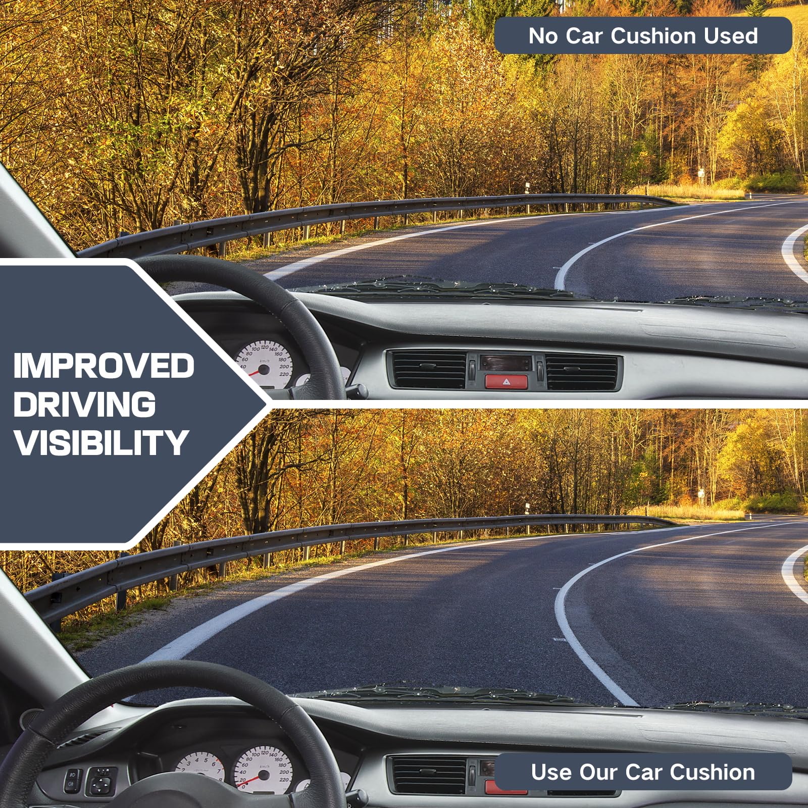 Cuscino a Cuneo per Auto, Cuscino per Sedile Auto in Memory Foam, Cuscino Ergonomico per Sedile Auto, Anello Sedile per Sollievo del Coccige per Autisti, Sedia da Ufficio e Camion, Sollievo dal