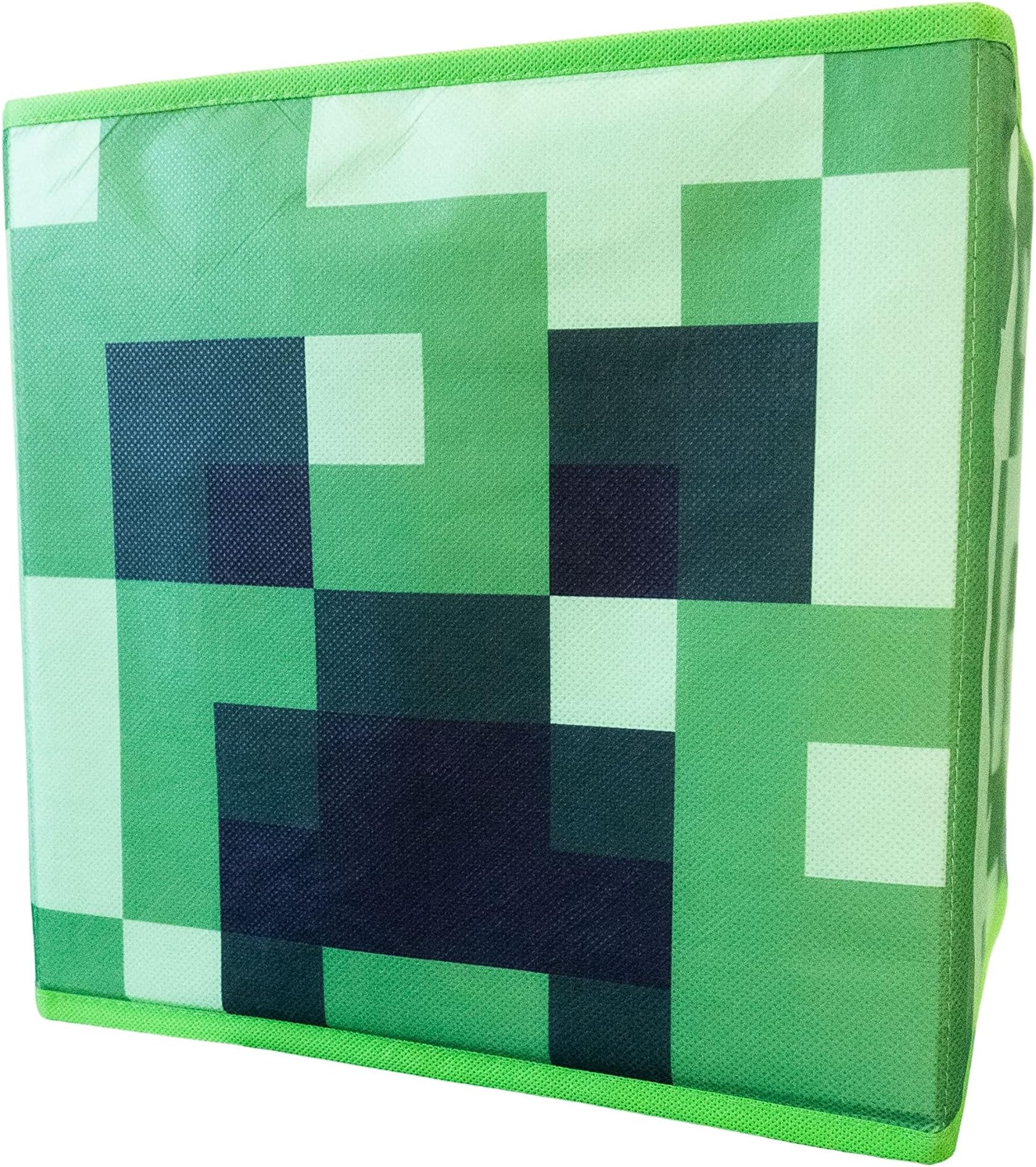 Character World Minecraft Officially Licensed Storage Boxes | 2 pack Foldable Storage Cubes Boombox Design | Perfect For Organising Children's Room, Kids Playroom