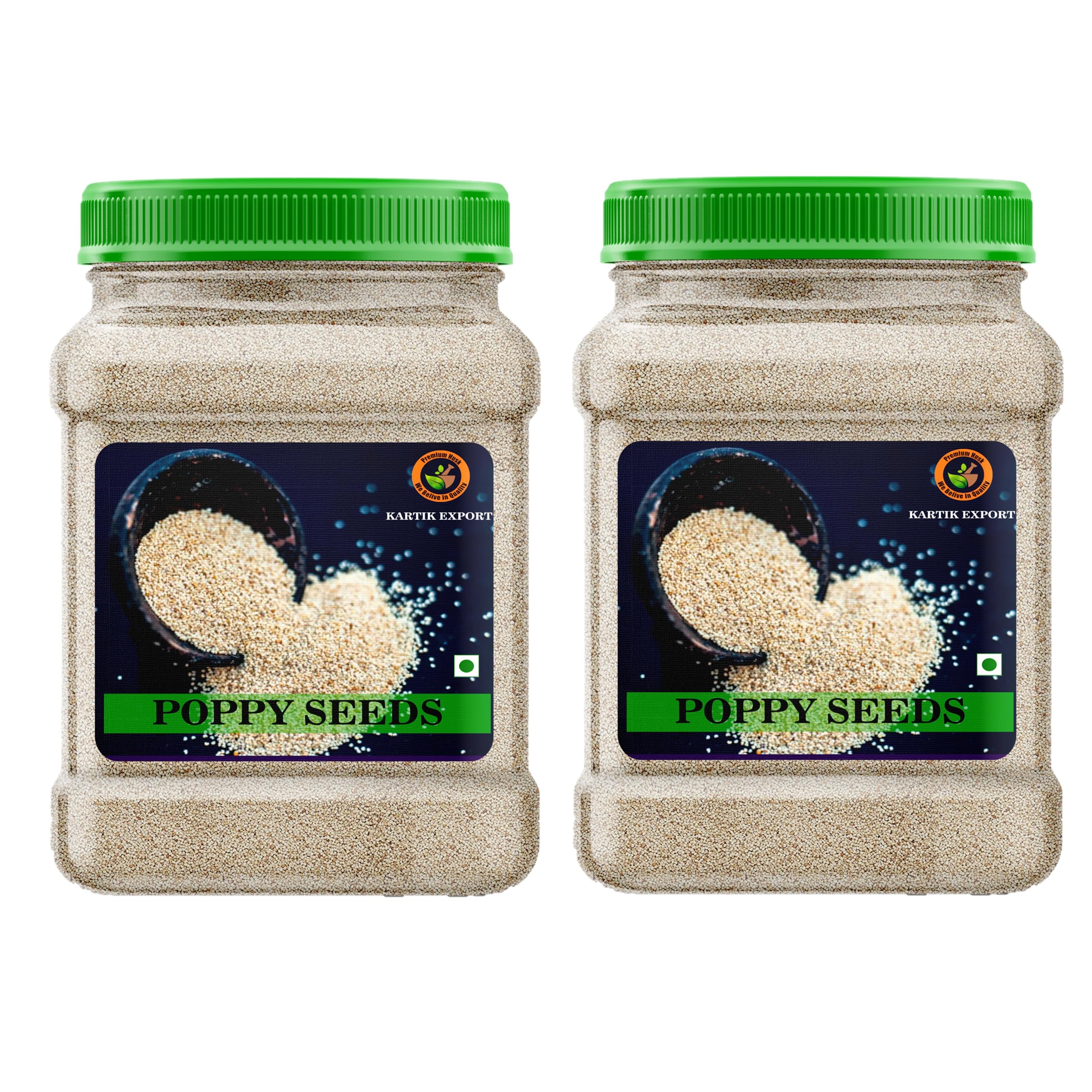 Kartik Export Poppy Seeds [ Khus Khus ] (1.4 KG) (Pack of 2 X 700 Grams)