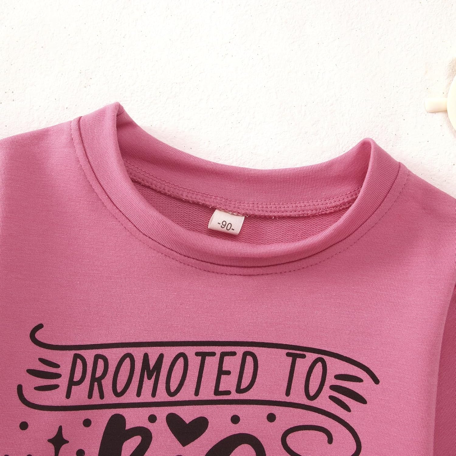 Promoted to Big Sister Sweatshirts Toddler Baby Girl Announcement Big Sis Pullover Crewneck Shirts Fall Tops Clothes - Image 6