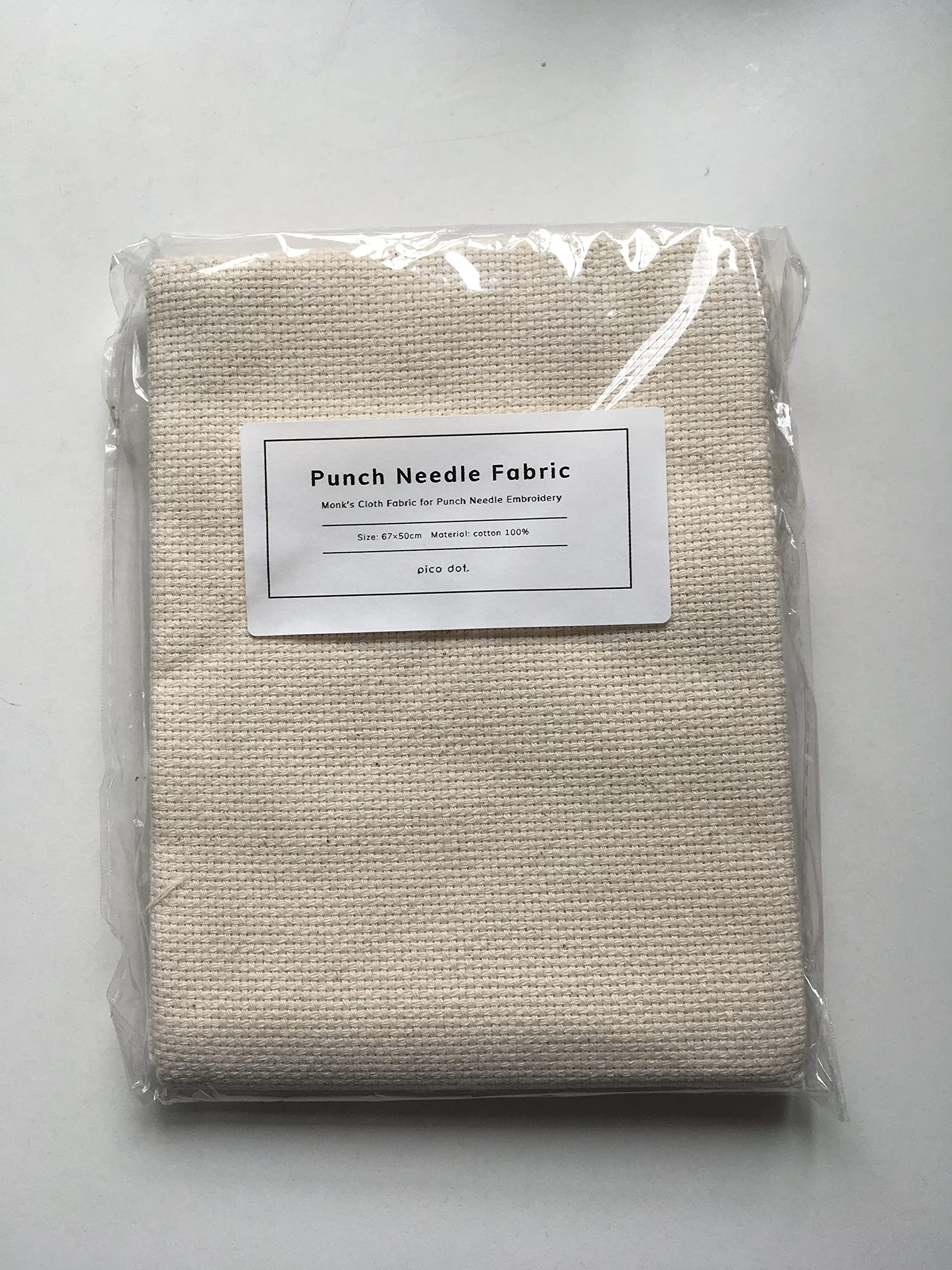 Amazon | pico dot. パンチニードル用ファブリック 50×67cm 布