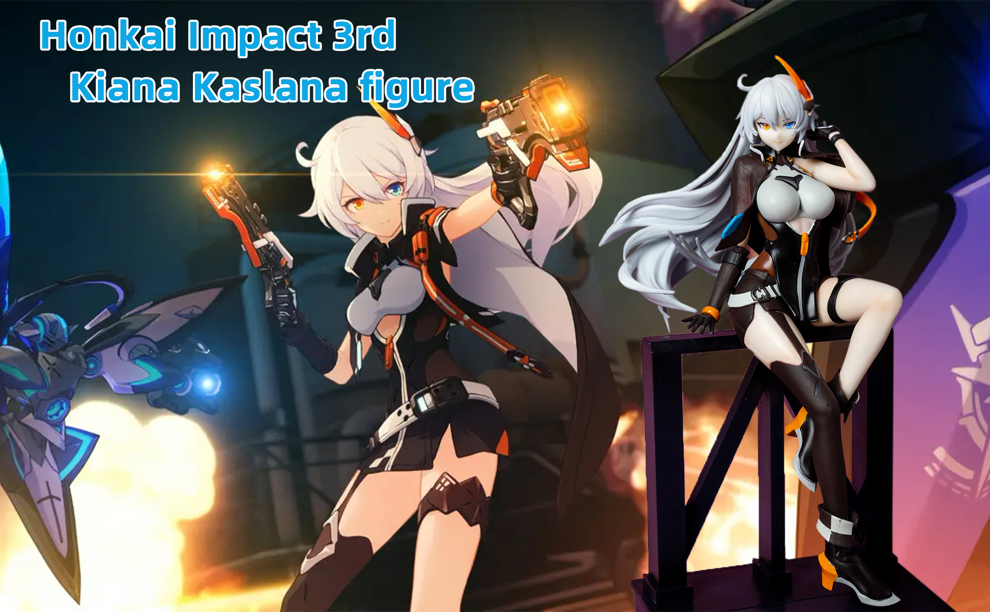 Amazon.com: RZAHUAHU H-I 3rd Kiana Kaslana Figure 1/8 Anime Model