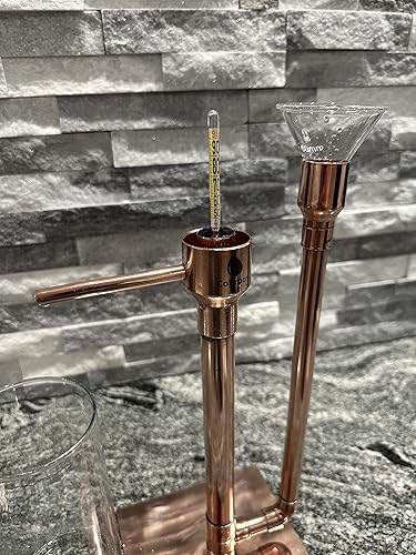Miniatura 7 de Loro a prueba de cobre para destilar, elaborar cerveza, luz de la luna, tequila 100% libre de plomo para uso con hidrómetro a prueba de alcómetro