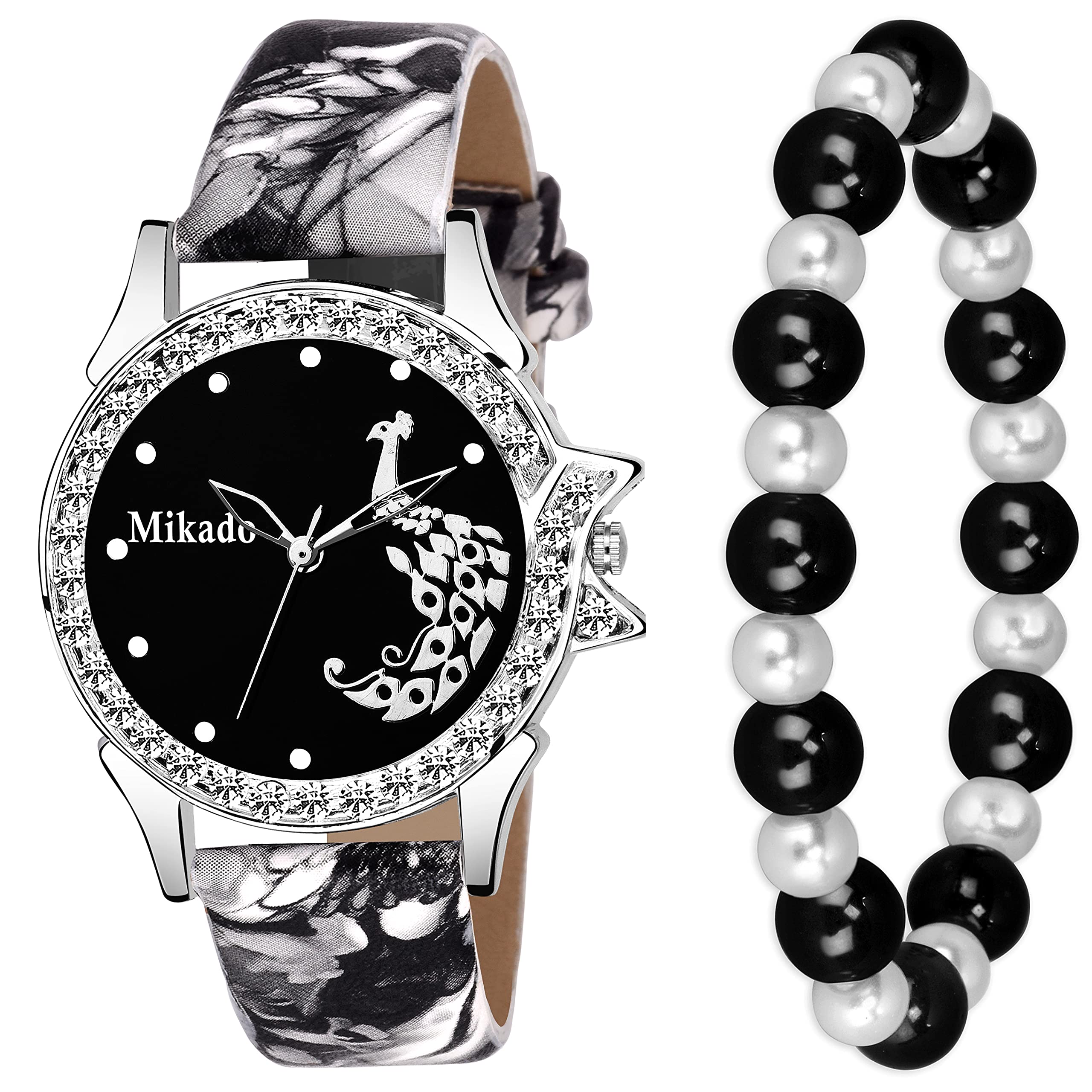 Mikado Princess of Parsia Irani Beauty Analog Watch with Beads Bracelet for Women Analog Watch - for Women (B09BVWHLF7) Amazon Price History, Amazon Price Tracker