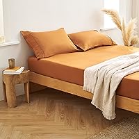 Vista 2 de Berklan Sábanas bajeras de lino 100% lino francés con bolsillo profundo de 16 pulgadas totalmente elásticas de alta cantidad de hilos