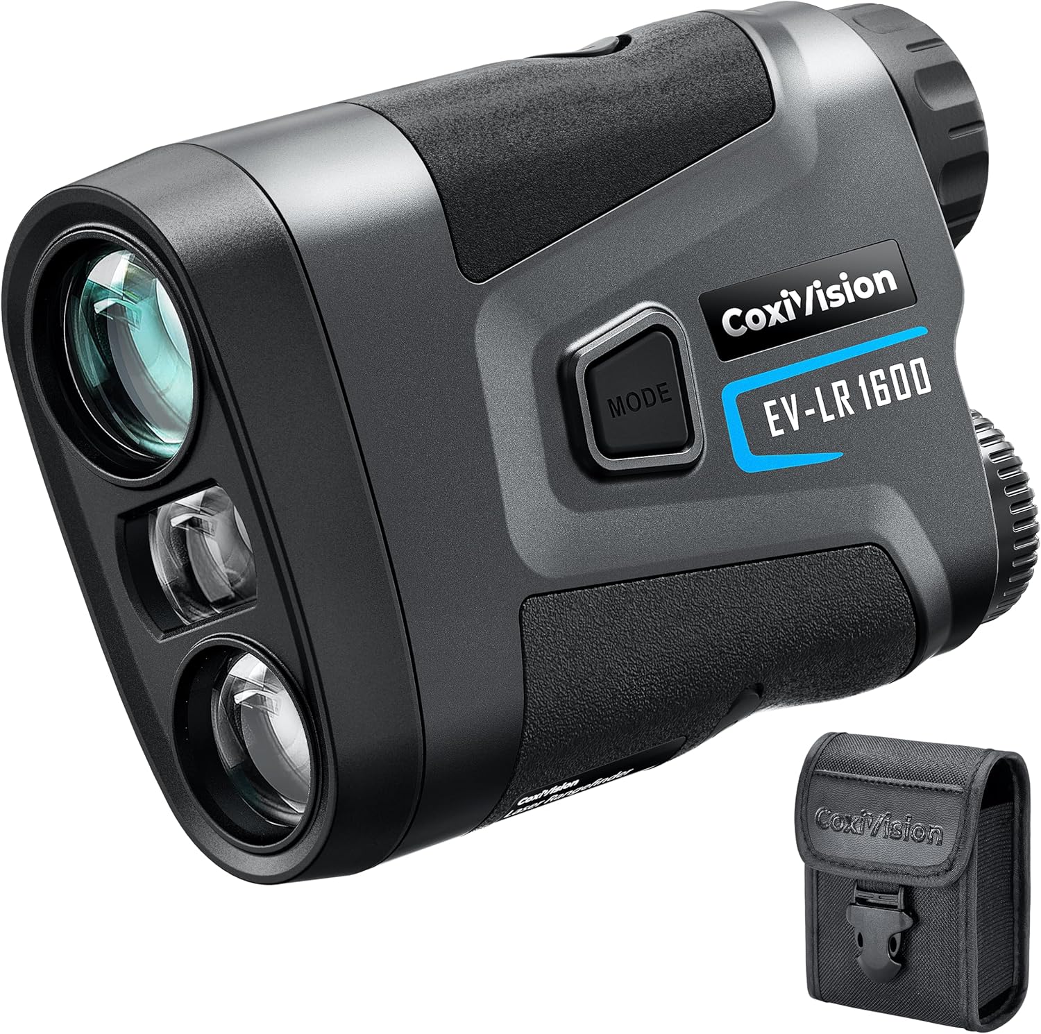 CoxiVision Range Finder, 1600Y Rangefinder with Rechargeable Battery, 6X Magnification Ultra-Clear View, Slope Compensation, Distance/Angle/Speed/Scan Mode