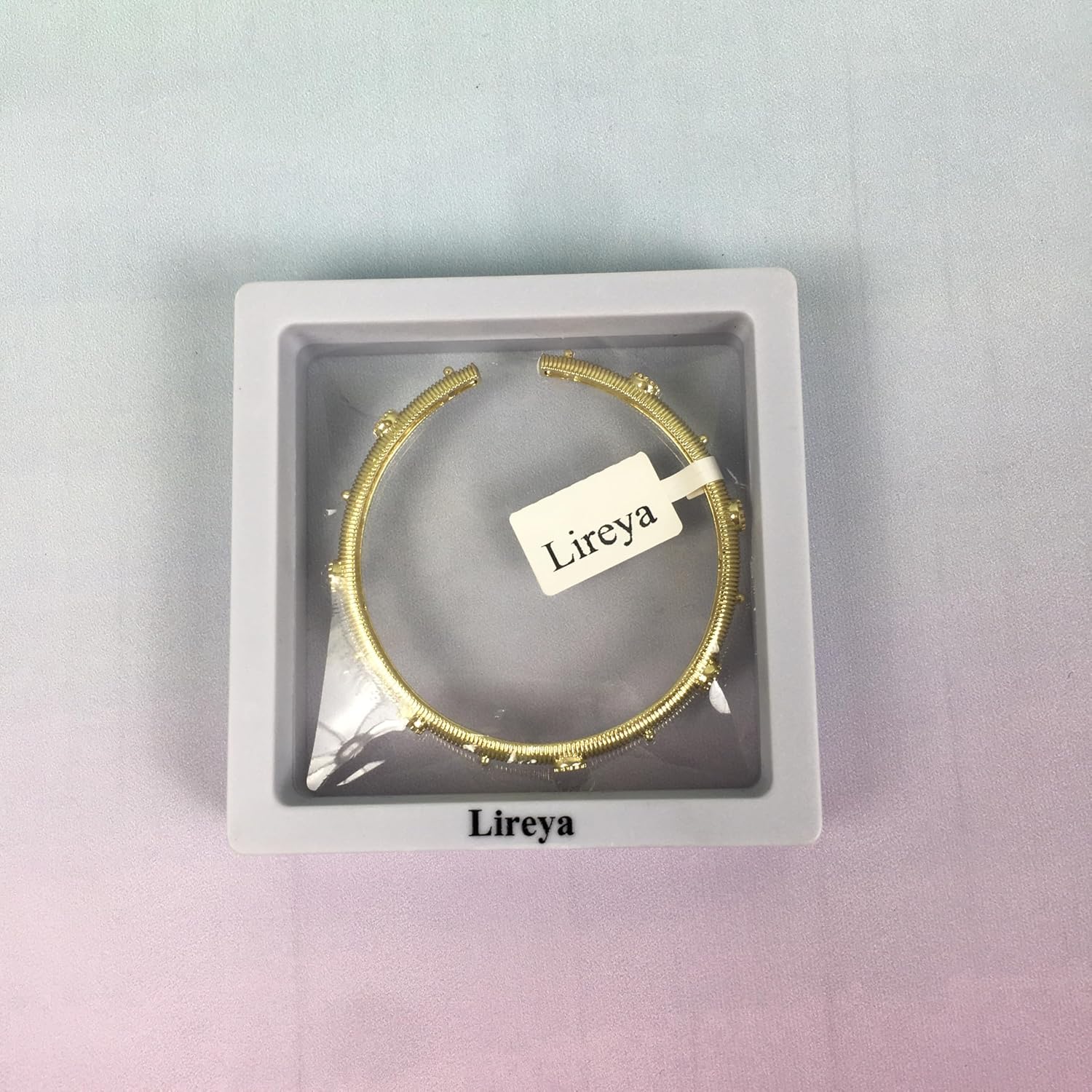 Lireya Bangle bracelets – Minimalist Open Cuff Design, Hypoallergenic, Perfect Gift for Mom, Wife, Birthday