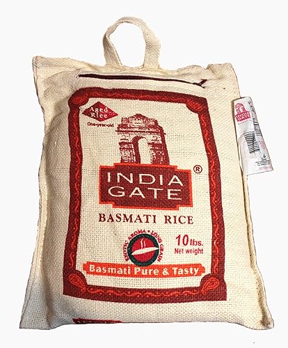 Miniatura 3 de Basmati Rice - Puerta de la India - Puro y sabroso 20 libras (2 bolsas de 10 libras cada una)