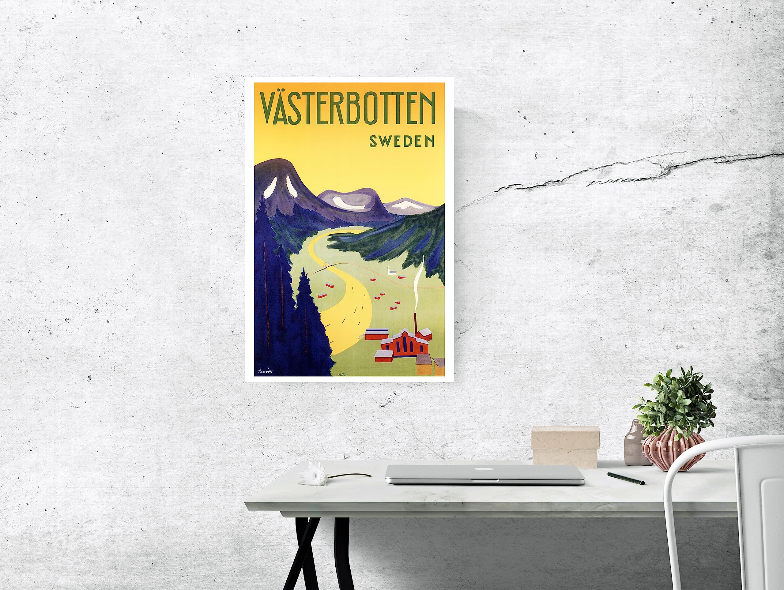 Amazon.com: Sweden Poster, Vasterbotten, Scandinavian