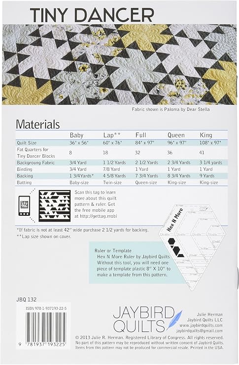 Jaybird Quilts JBQ132 Tiny Dancer