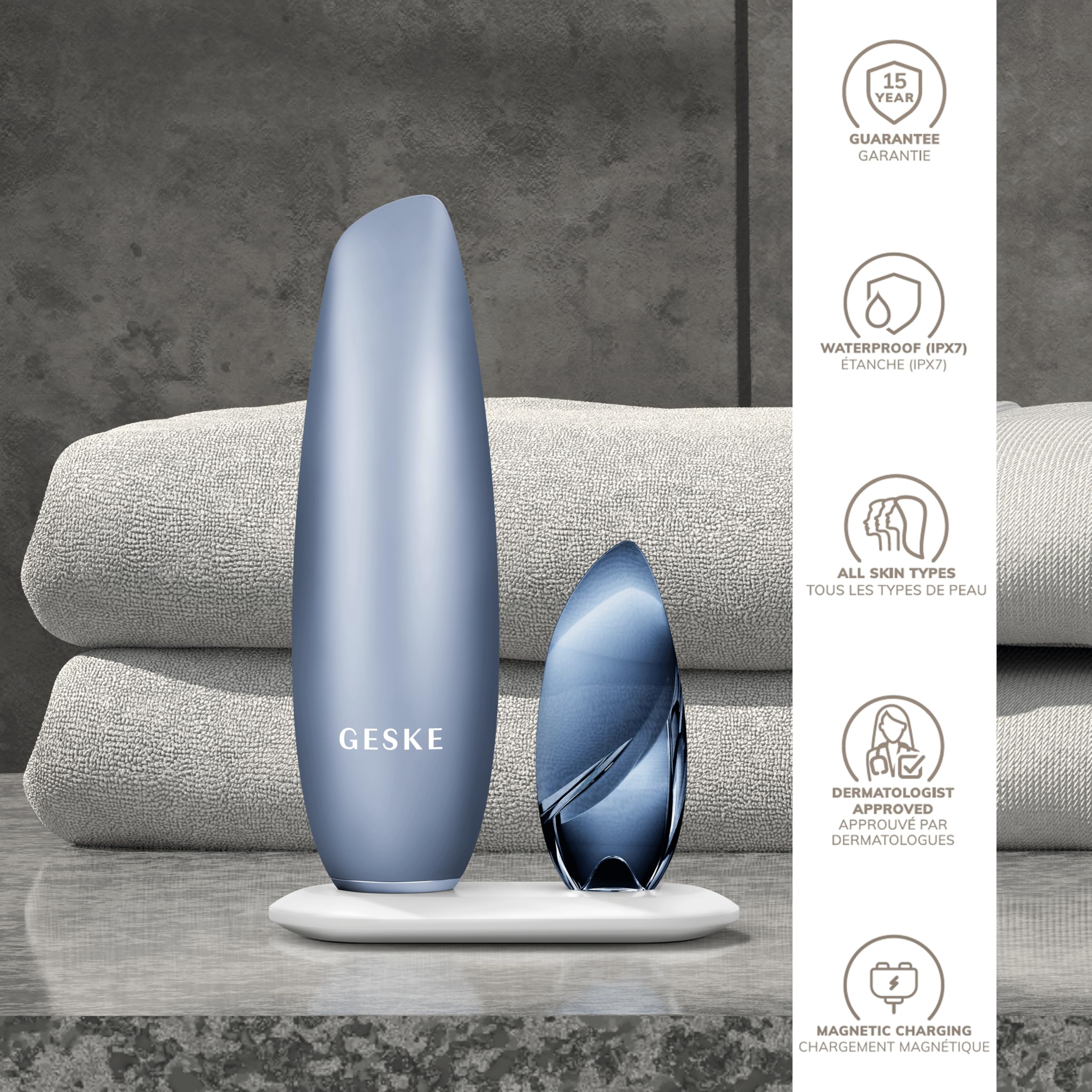 GESKE | SmartAppGuided™ Touchless Magnetic Peeling Mask 5 in 1 | Magnetische Gesichtsmaske | Entfernt Unreinheiten | Facemask | Porenreinigung | Pflege für Frauen & Männer | Gesichtsmasken