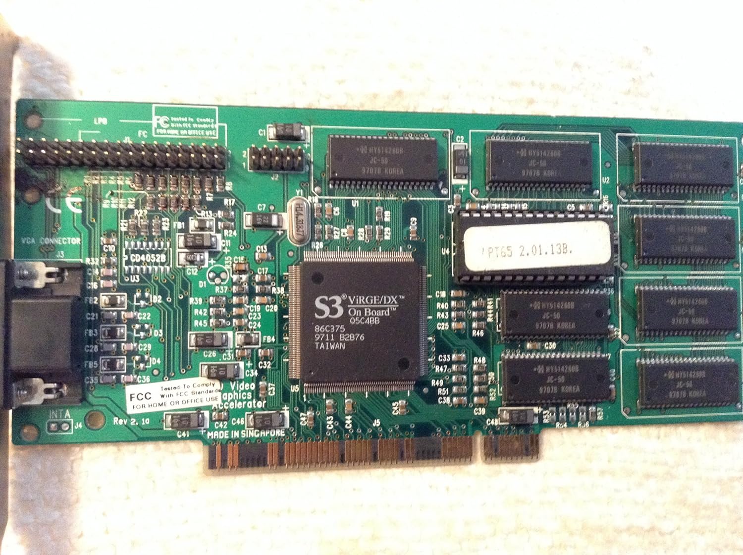 S3 VIRGE DX/4MB - PCI VIDEO CARD, FCC ID: BNX 8400-00-00