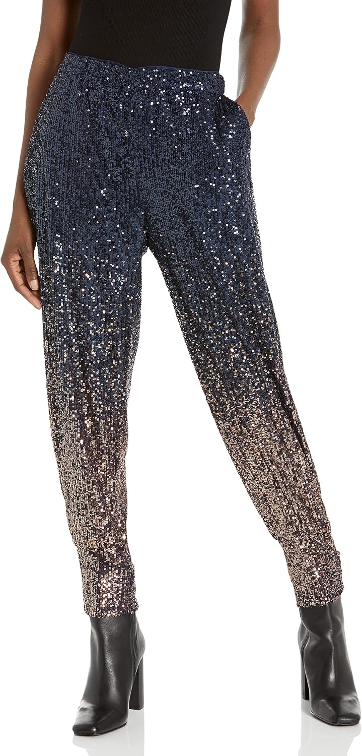 Trina Turk Women's Sequin Joggers, Moonstone/Midnight, Extra Small at Amazon  Women's Clothing store