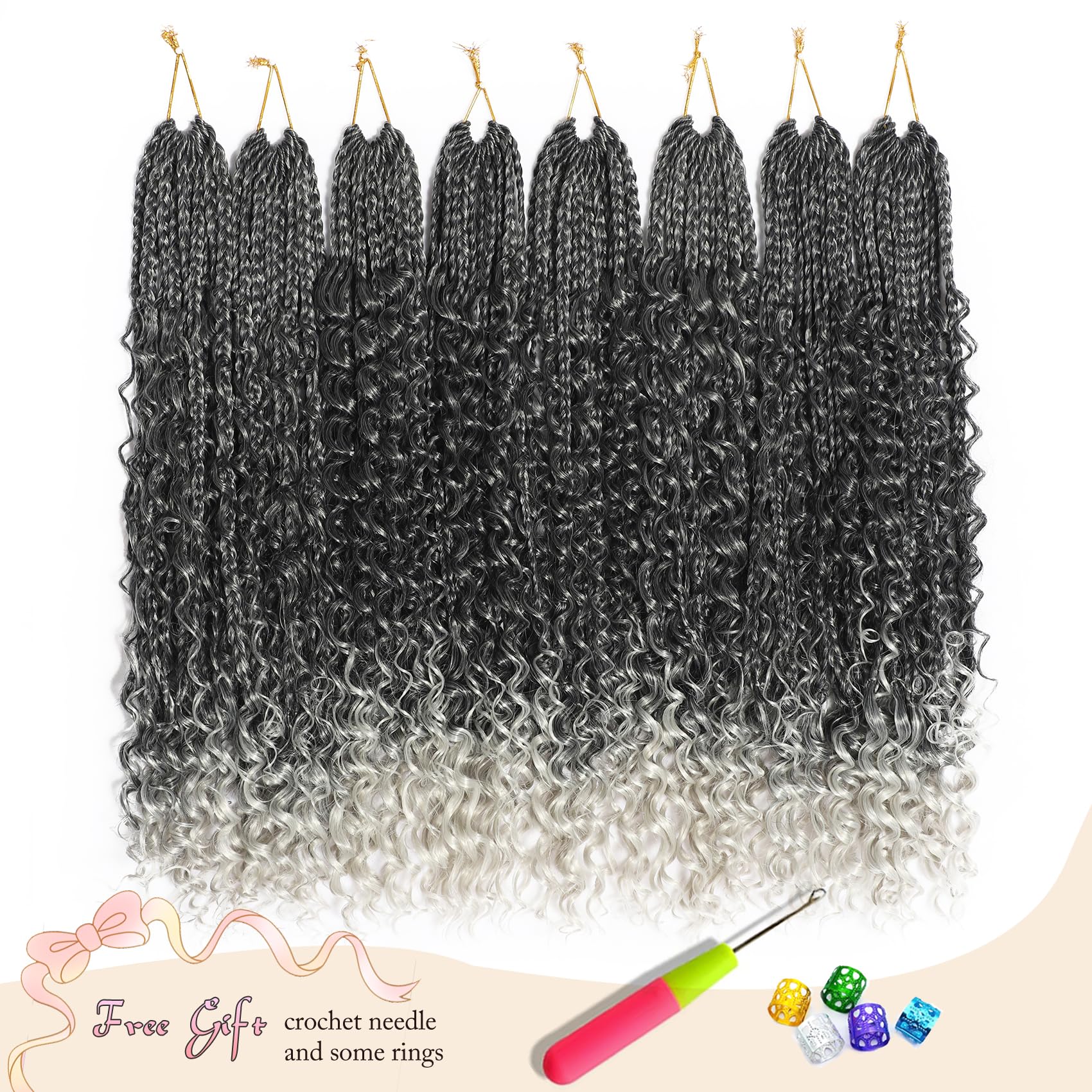 Amazon.com : Paraglame 20 Inch Goddess Boho Box Braids Crochet