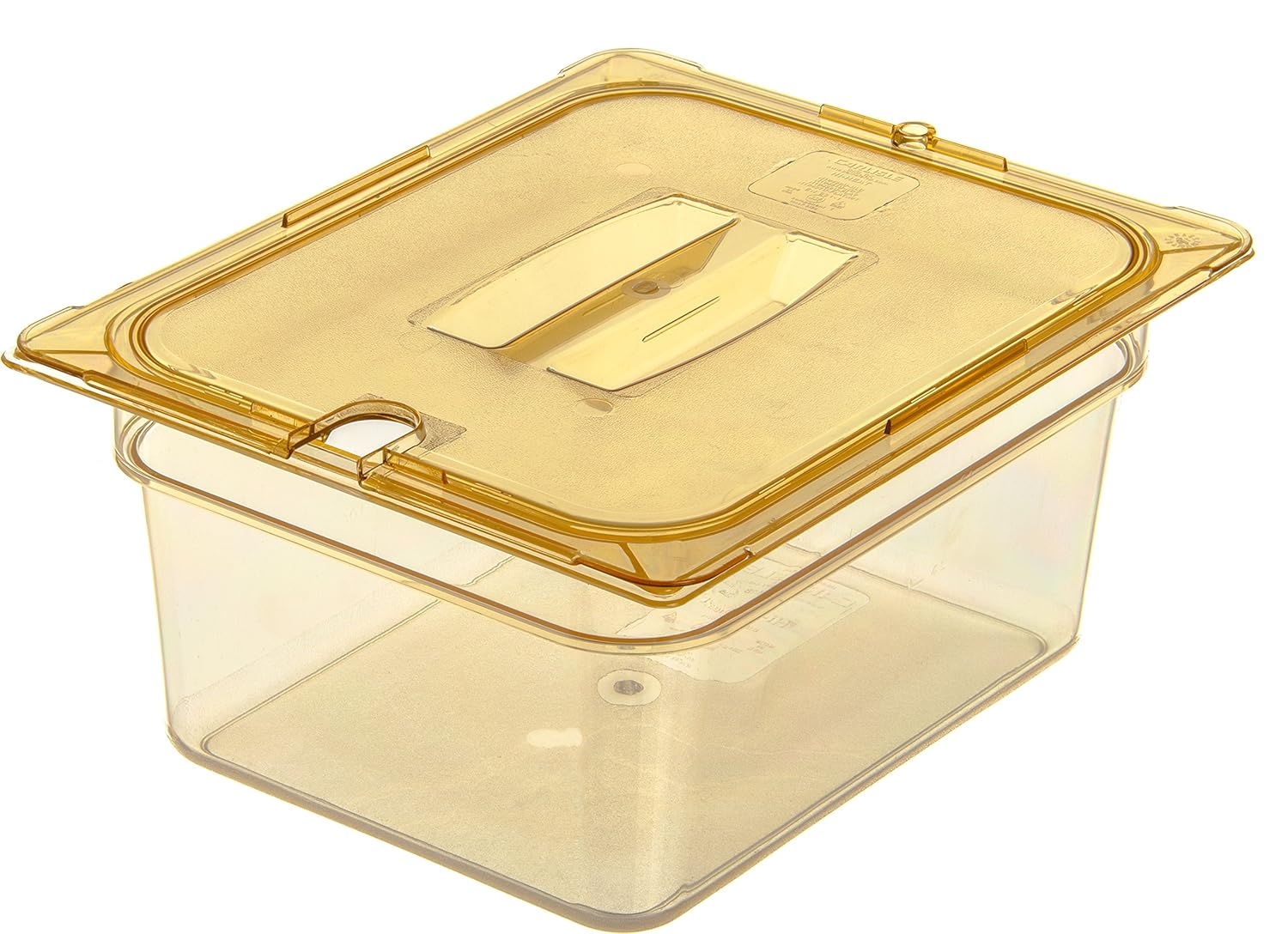 Carlisle FoodService Products 10422B13 StorPlus High Heat Food Pan, 6" Deep, Half Size, Amber