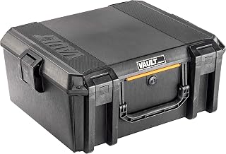 Vault by Pelican – V600 Multi-Purpose Hard Case with Foam for Equipment, Electronics Gear, Camera, Drone, and More (Black)