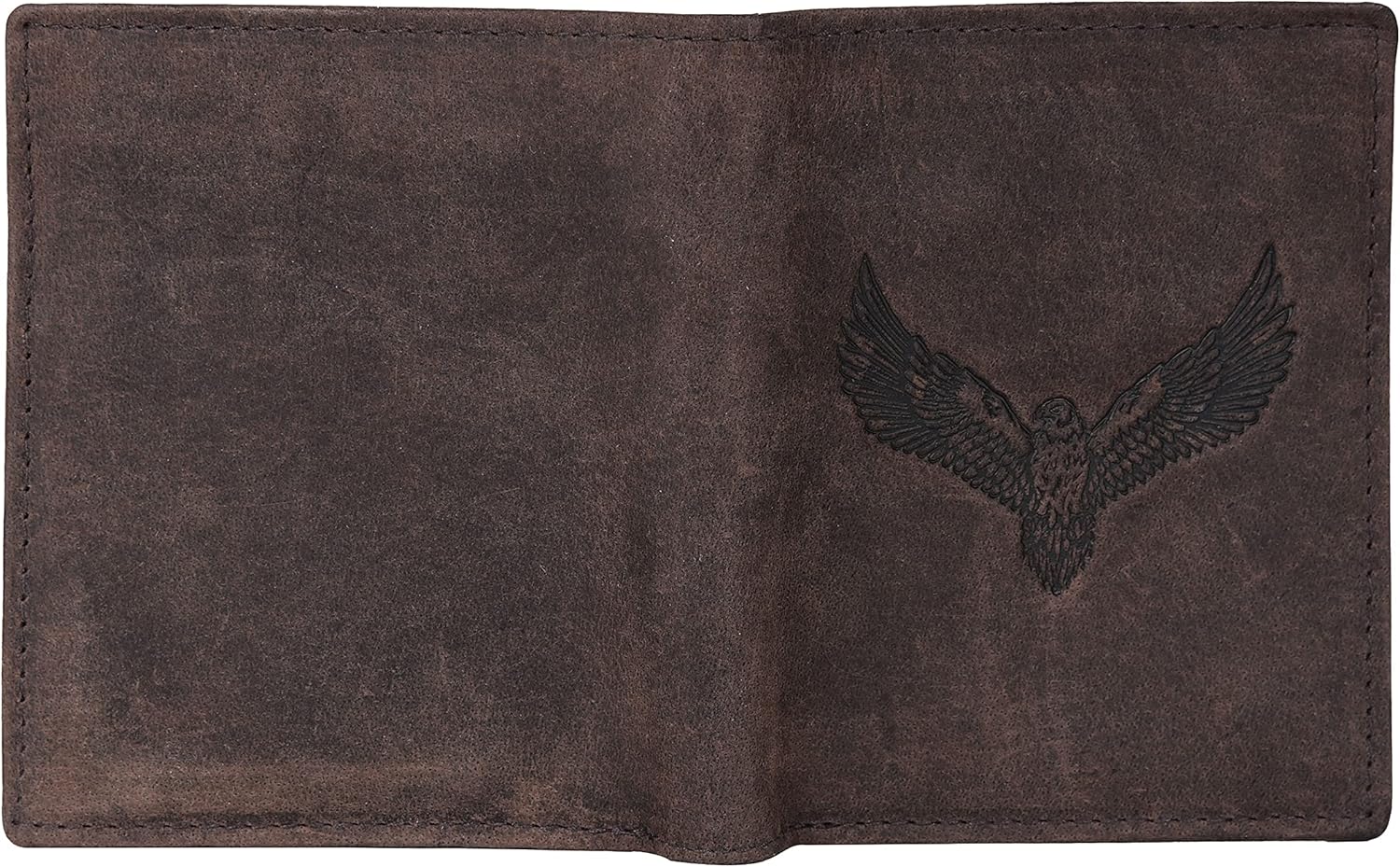 Urban Forest Zenon Vintage Brown RFID Blocking Metal Card Holder Wallet for Men