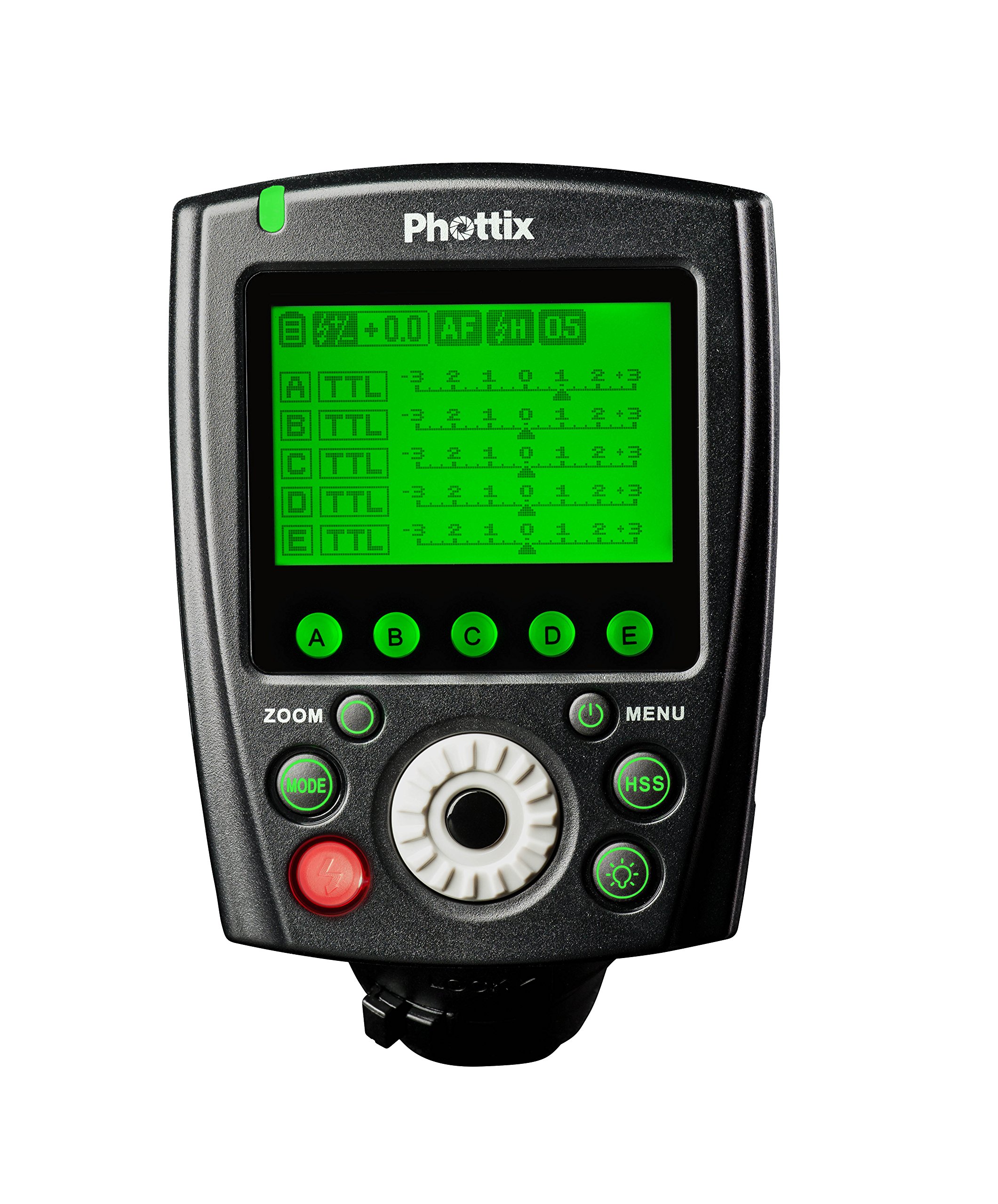 Phottix-Telecomando a distanza per flash 89074 Telecomando trasmittente per Canon, colore: nero