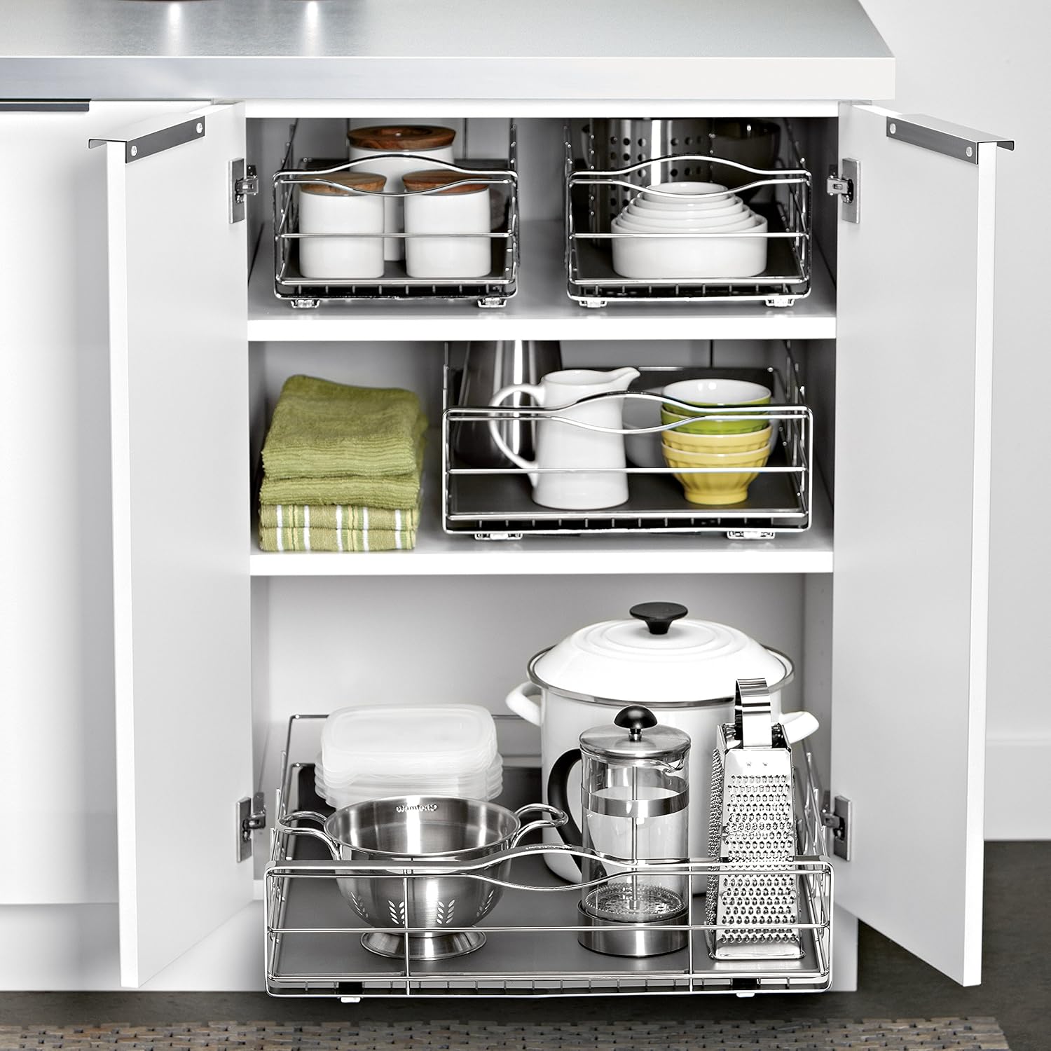 Flаѕh Dеаlѕ - 60% оƒƒ simplehuman 20 inch Pull-Out Cabinet Organizer, Heavy-Gauge Steel Frame
