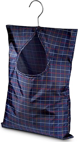 Miniatura 10 de Handy Laundry Bolsa de pinzas para ropa, 11 x 15 pulgadas, capacidad para 100 alfileres de ropa de tamaño mediano, material de lona duradero, gancho