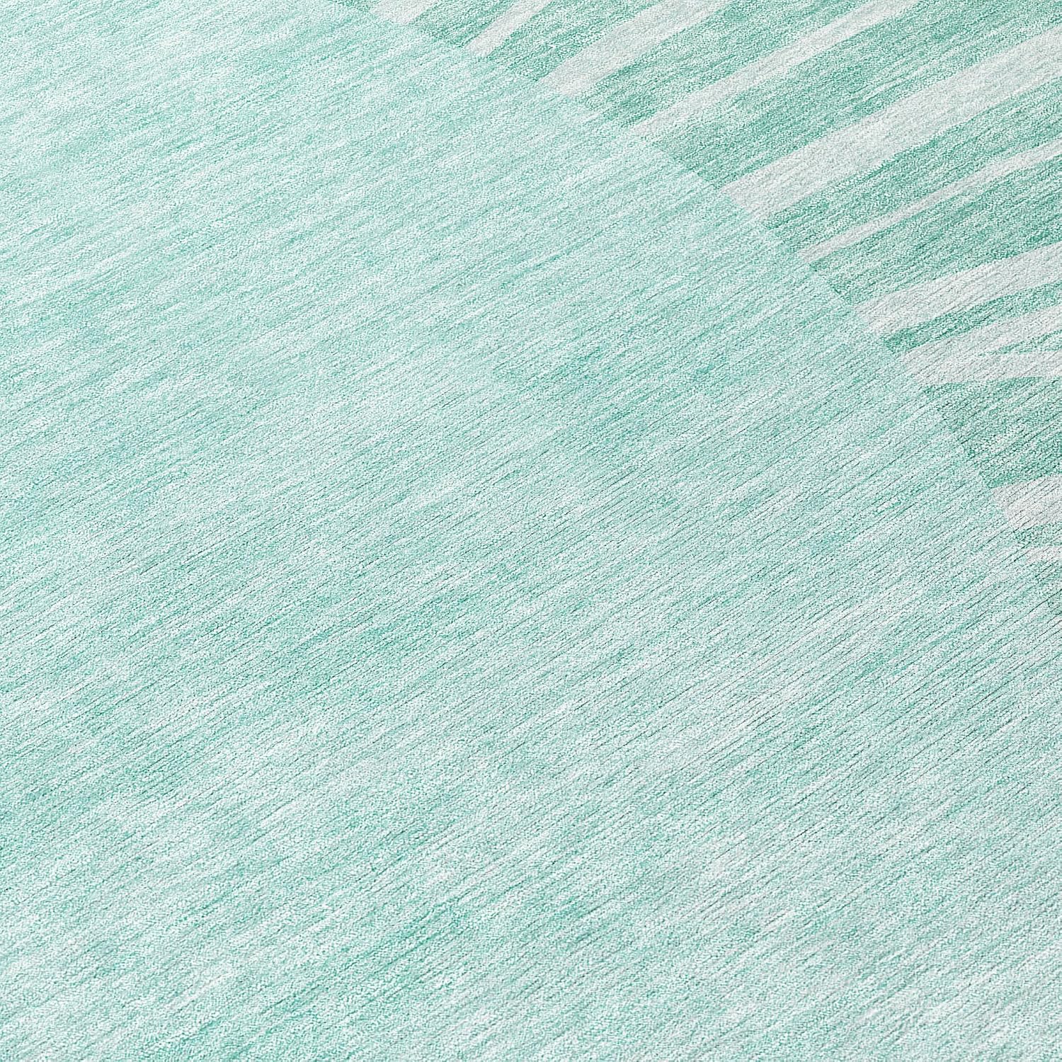 Addison Rugs Chantille ACN668 Teal 2'3" x 7'6" Indoor Outdoor Hallway Runner Rug, Easy Clean, Machine Washable, Non Shedding, Kitchen Area Carpet for Bathroom, Patio, Laundry and Bedroom Rug
