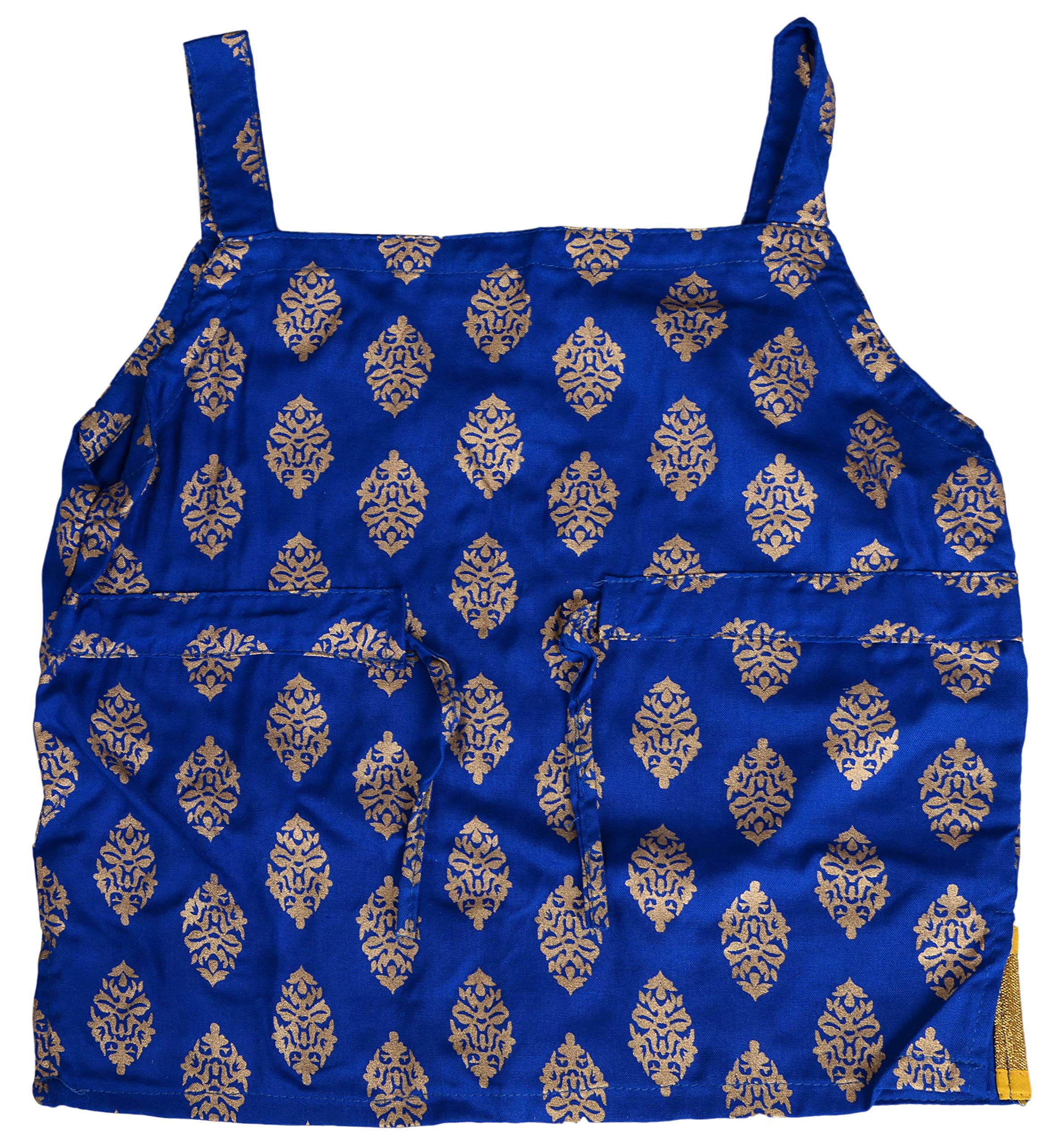 DIAMO Baby Girl Rayon readymade Lehenga Choli(kid352--1-2 year_Blue_1-2 year) 1