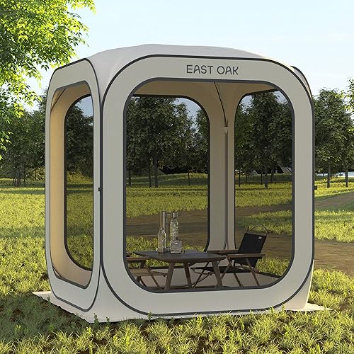 Miniatura 8 de East Oak Tienda de Campaña con Pantalla Emergente, Toldo de Habitación con Pantalla Portátil Tienda de Campaña con Pantalla Instantánea de 6 x 6