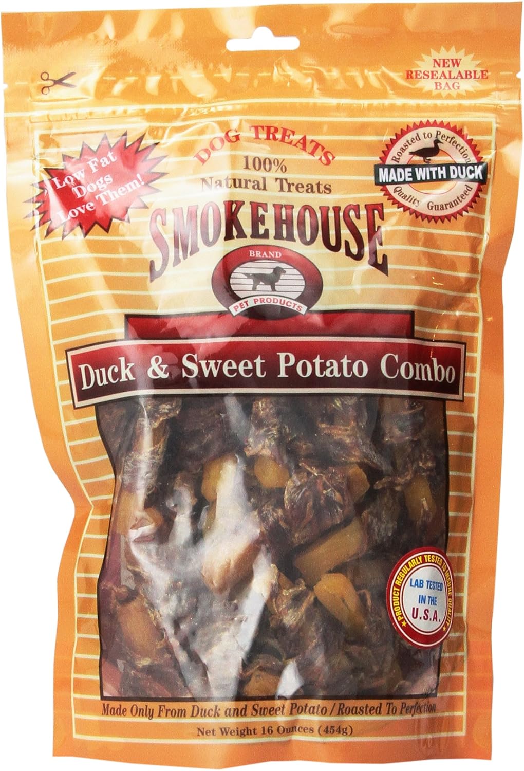 Smokehouse 100-Percent Natural Duck And Sweet Potato Dog Treats, 16-Ounce