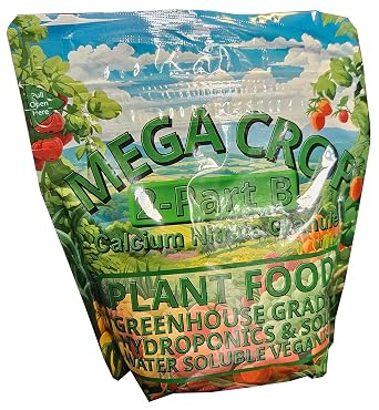 Mega Crop 2 Part B 15.5-0-0 Hydroponic Soil Fertilizer Calcium Nitrate