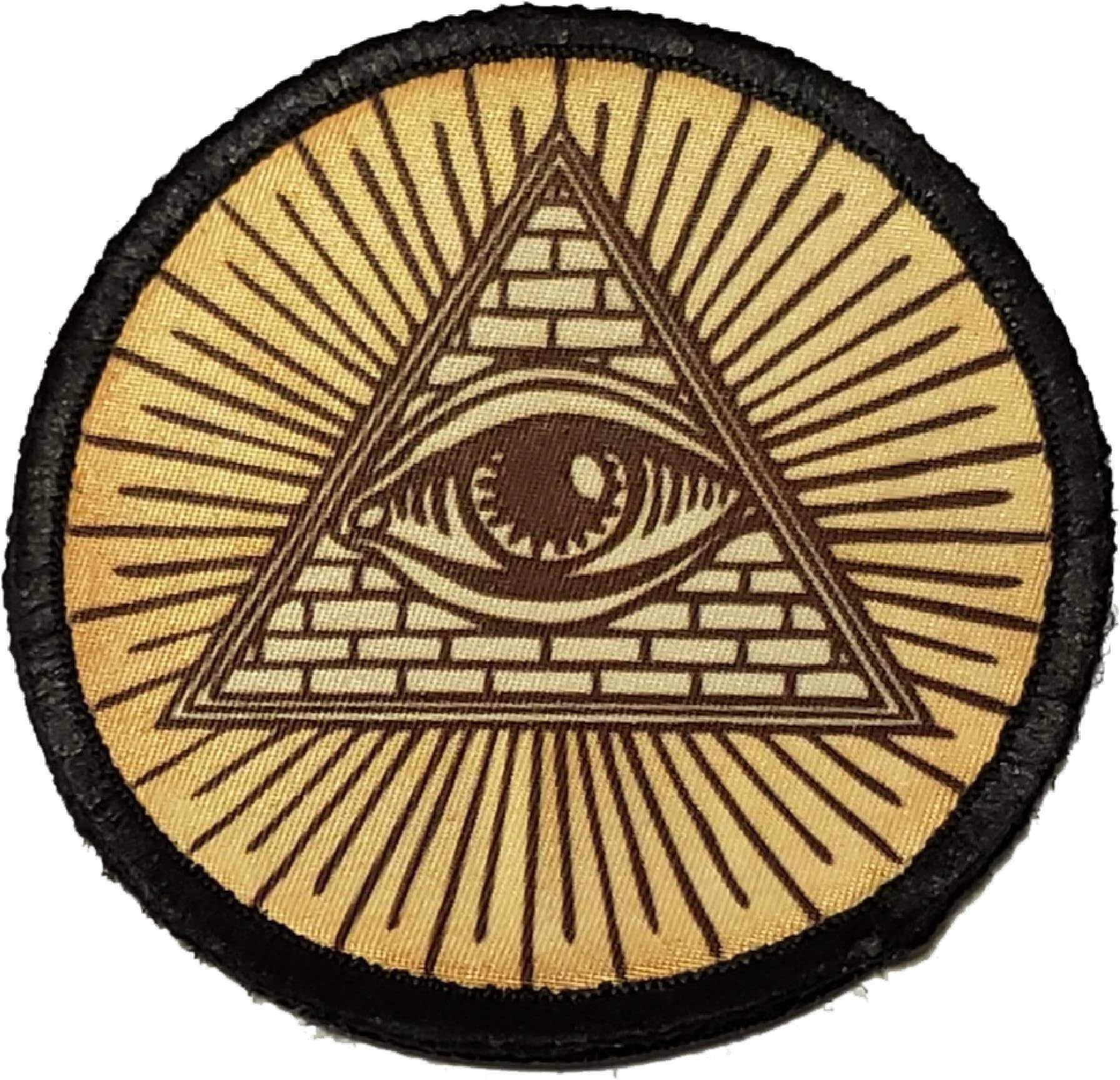 RedheadedTshirtsRedheaded Tshirts - Illuminati All Seeing Eye Tactical Patch - Made in The USA - Patches Perfect for Your Plate Carrier Military Vest, hat, Backpack. Funny Patch