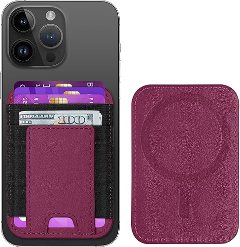 Miniatura 113 de ExtreLife Magsafe Wallet, cartera magnética más fuerte para iPhone 17/16/15/14/13/12, para tarjetero Magsafe con 2 ranuras para tarjetas, bloqueo