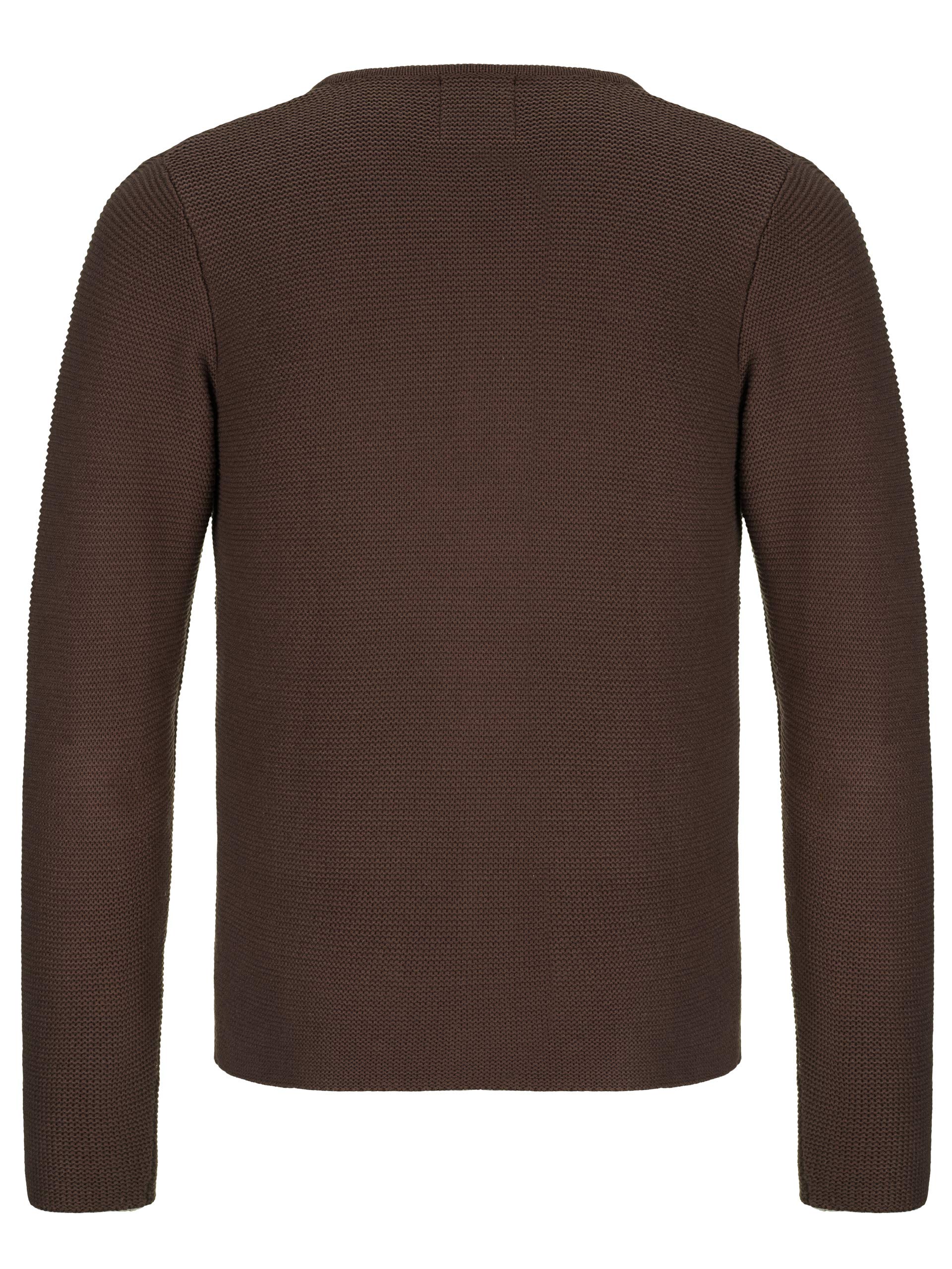 Almbock Strickjacke Herren - Cardigan für Männer in schwarz-anthrazit, braun, grau - Trachten Strickjacke - Größen S, M, L, XL, XXL, XXXL
