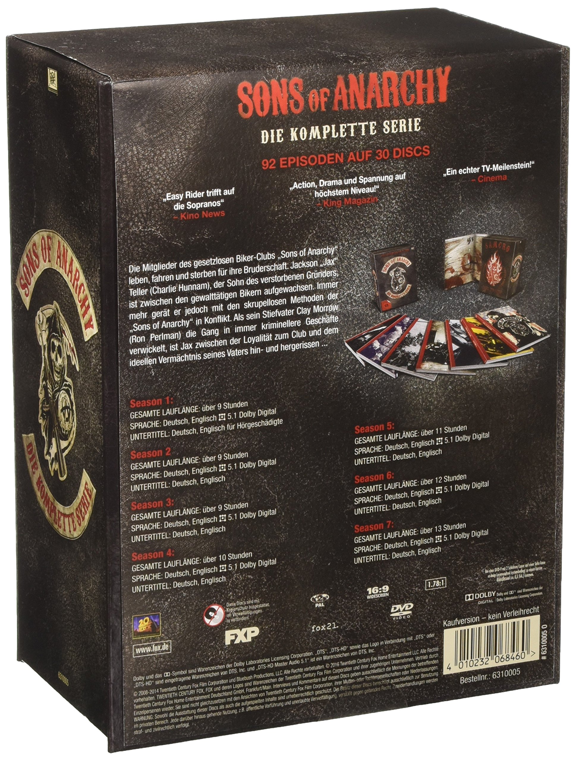 Sons of Anarchy - Complete Box [Edizione tedesca]