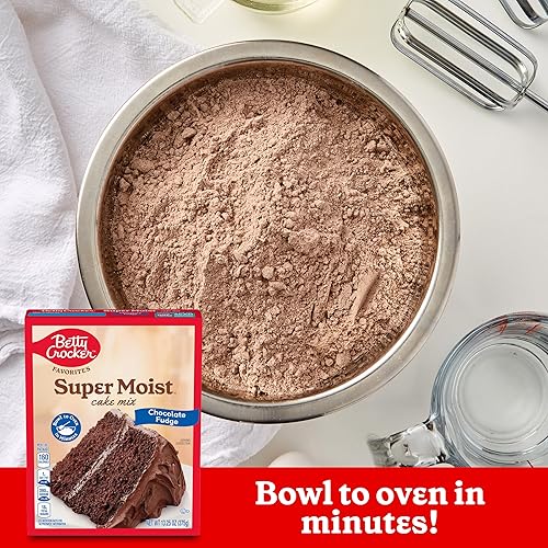Miniatura 4 de Betty Crocker Favorites Super Moist Chocolate Fudge Cake Mix, 13.25 oz (paquete de 12)