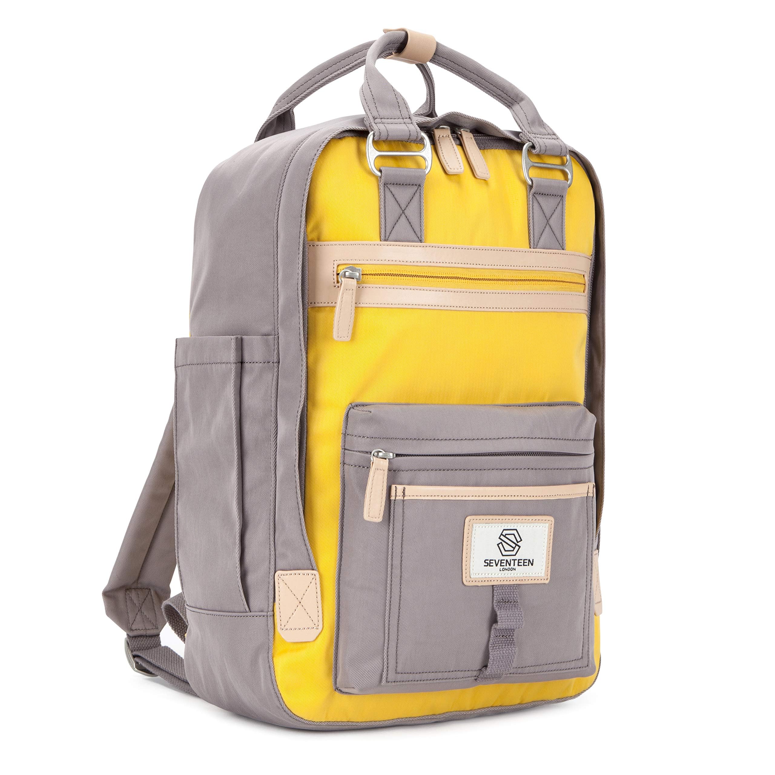 SEVENTEEN LONDON – Moderner, einfacher und unisex ‘Wimbledon’ Rucksack mit einem klassischen Design im Skandi-Stil – perfekt für 13-Zoll-Laptops