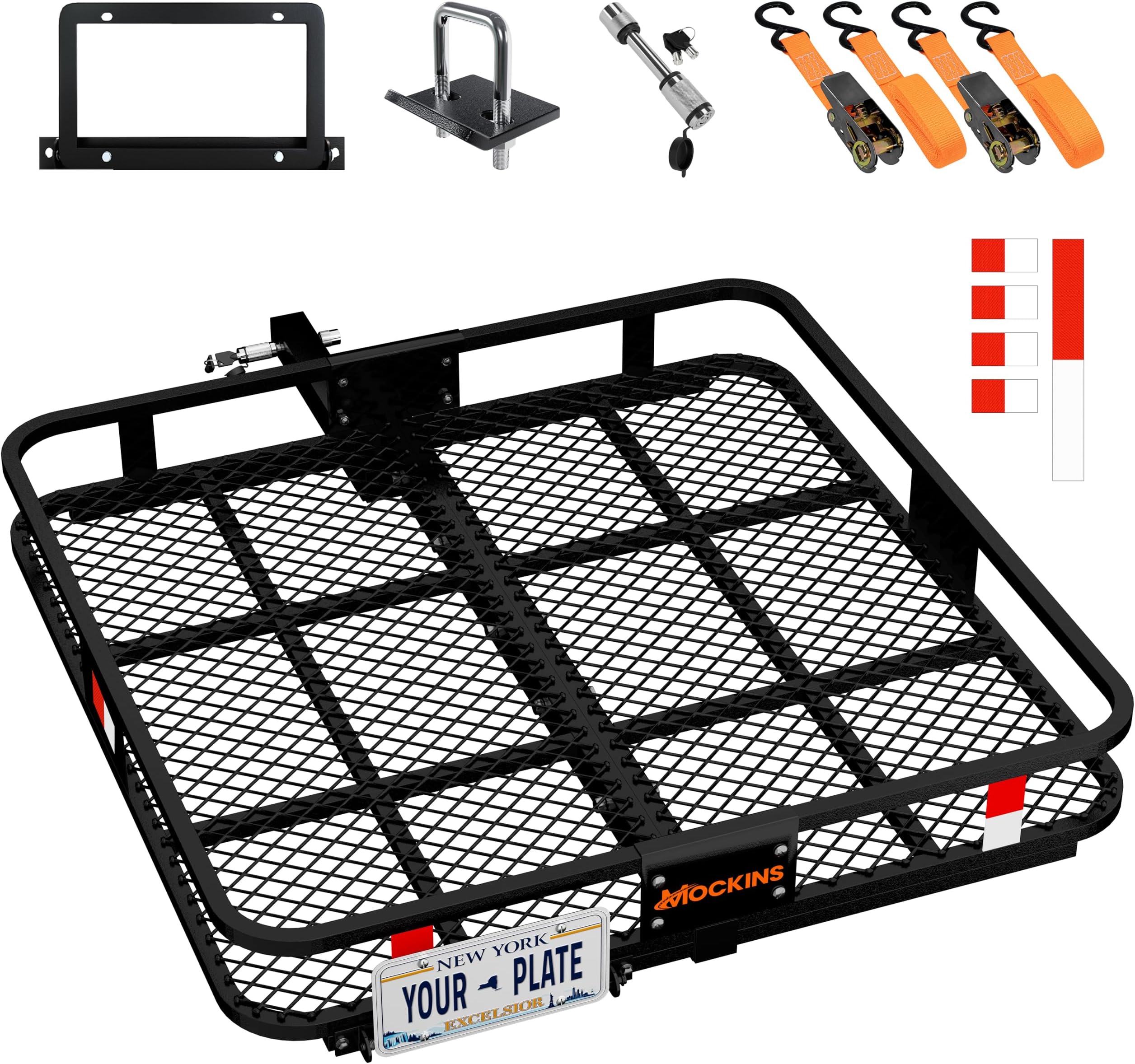 60"x24"x6" Heavy Duty Trailer Hitch Cargo Carrier w/ 500 Lbs. Cap