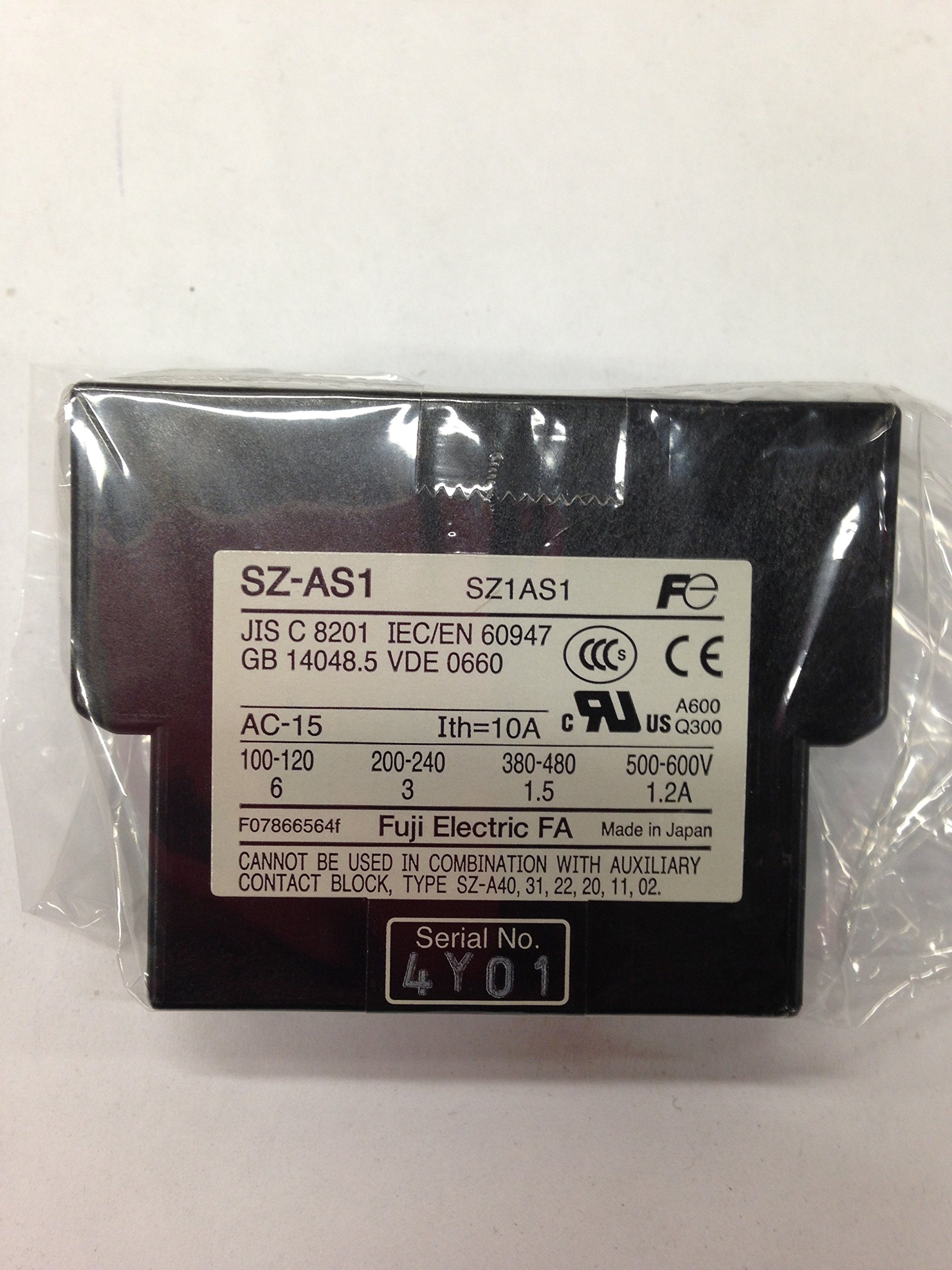 Fuji, SZ-AS1, AUX.CONTACT SIDE MOUNT 1NO 1NC