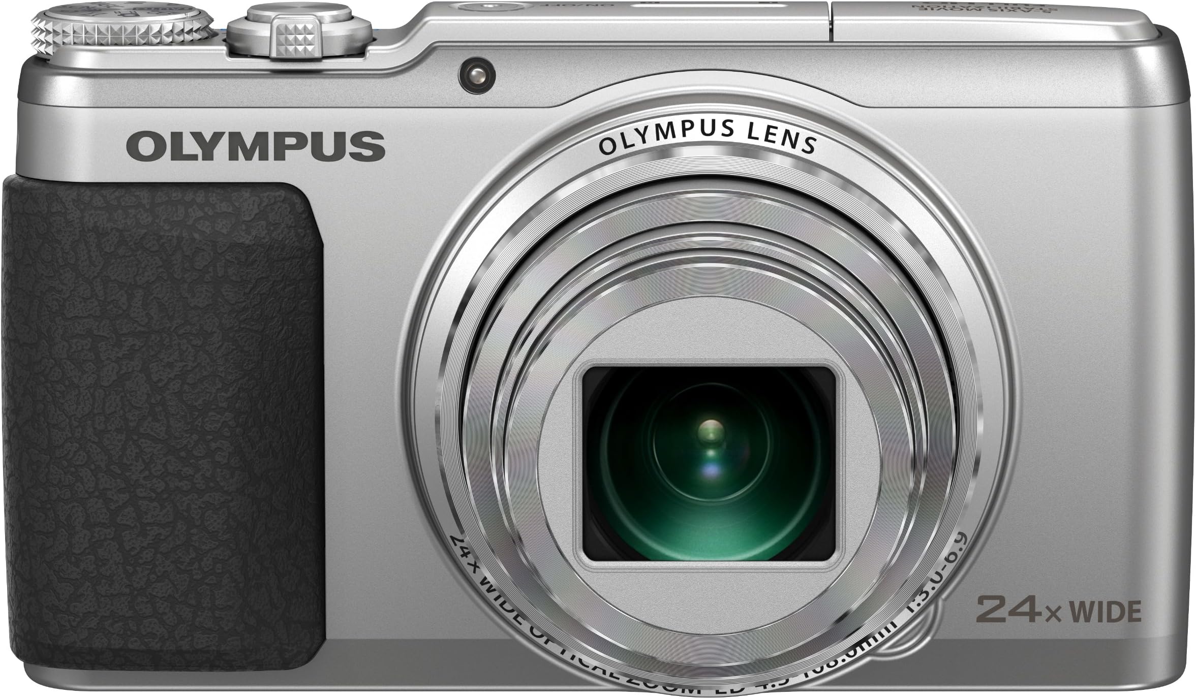 Olympus Stylus SH-50 iHS Digital Camera with 24x Optical Zoom and 3-Inch LCD (Silver) (Old Model)