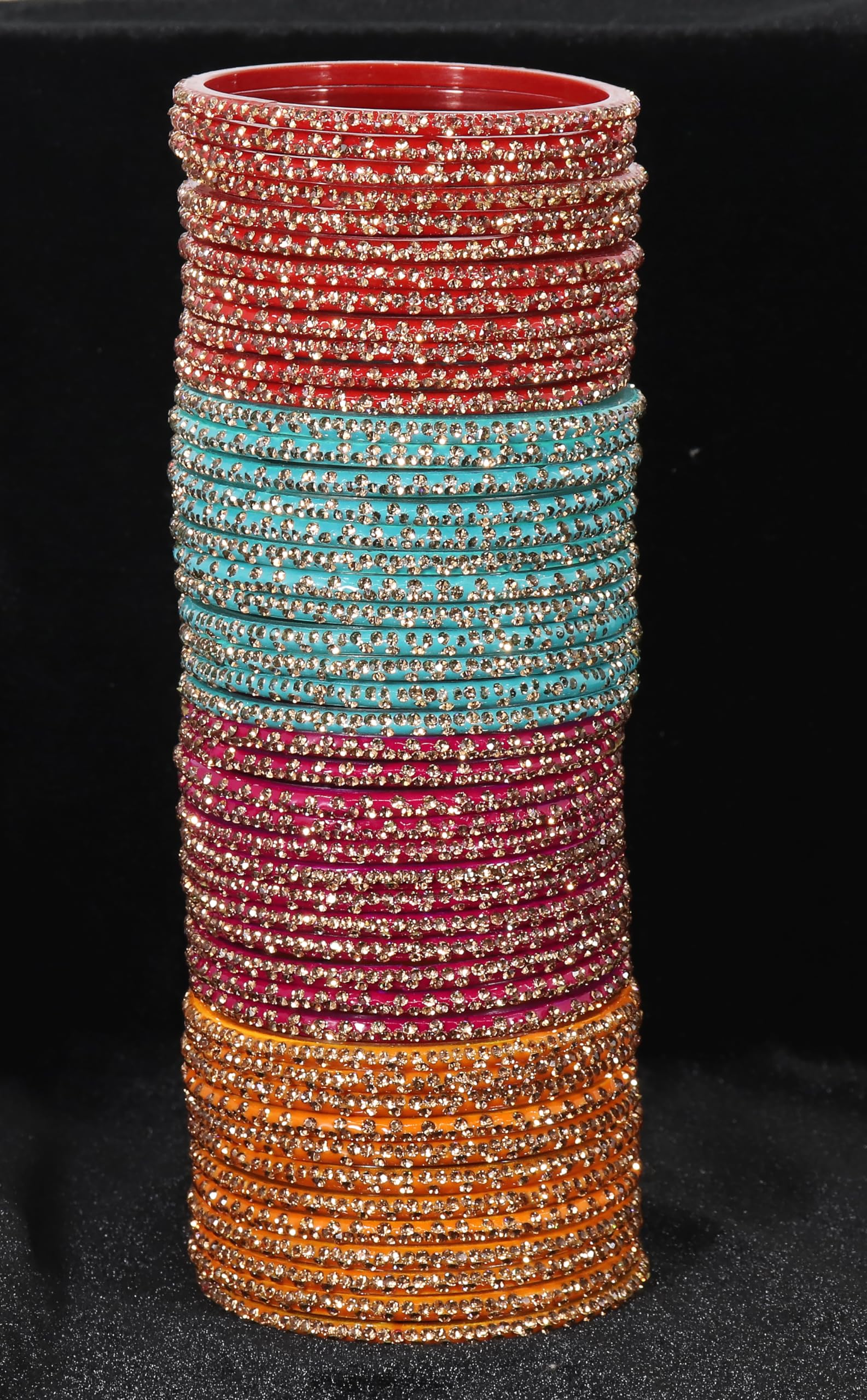 8 Colour Glass Bangles Combo For Party/Daily use/Wedding