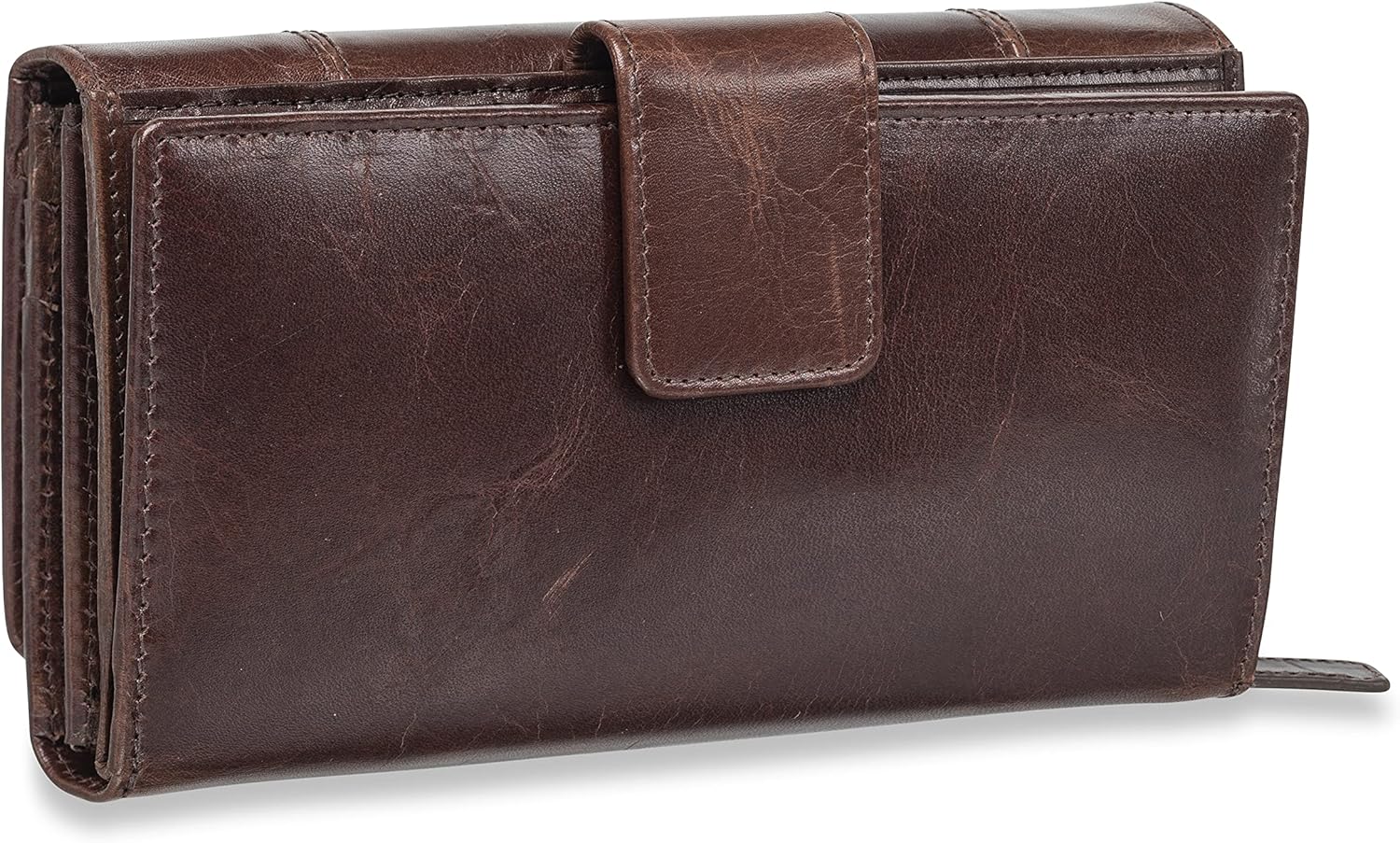 Mancini Casablanca RFID Secure Ladies Clutch Wallet,Color Brown-One Size,8700300-bn,One Size