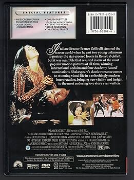 Amazon.co.jp: ROMEO & JULIET (1968) : Whiting, Hussey: DVD