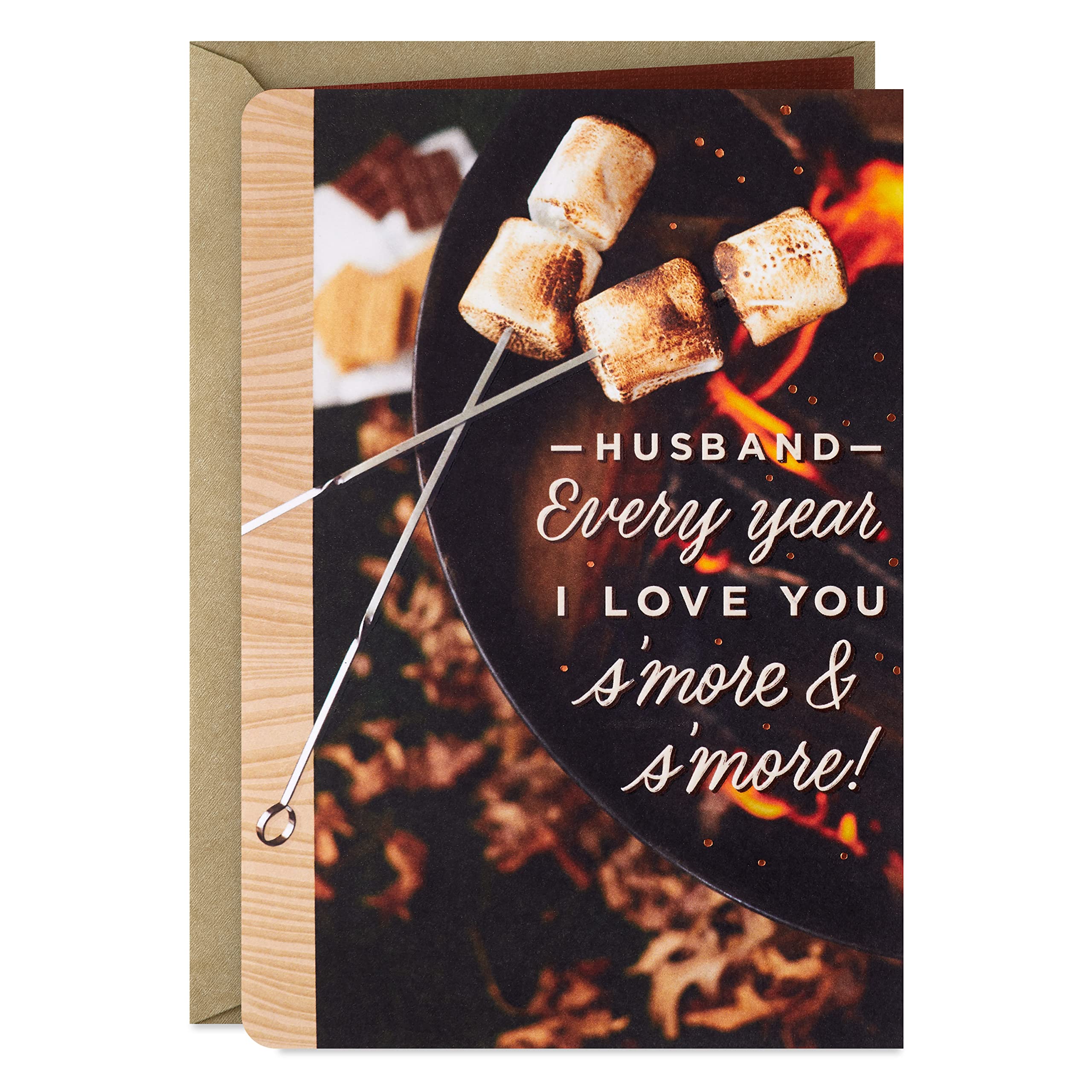 Hallmark Anniversary Card for Husband (S'mores)