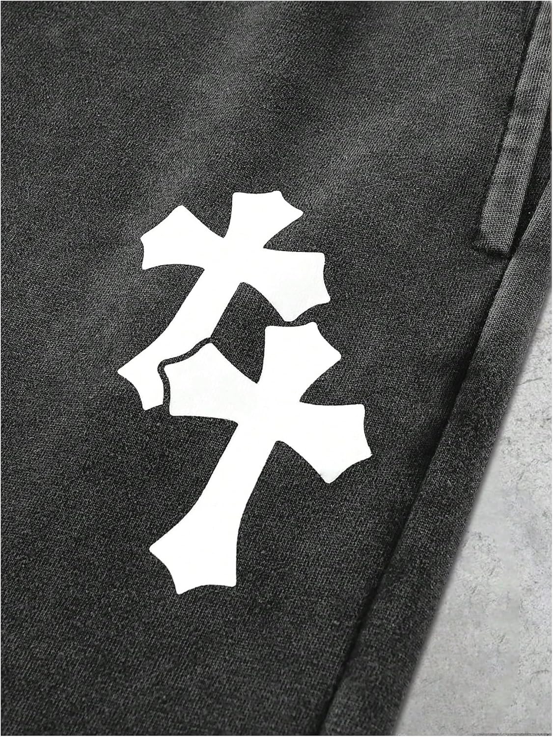 SOLY HUX Men's Y2k Sweatpants Drawstring Gothic Wide Leg Baggy Pants Fall Clothes Streetwear - Image 4