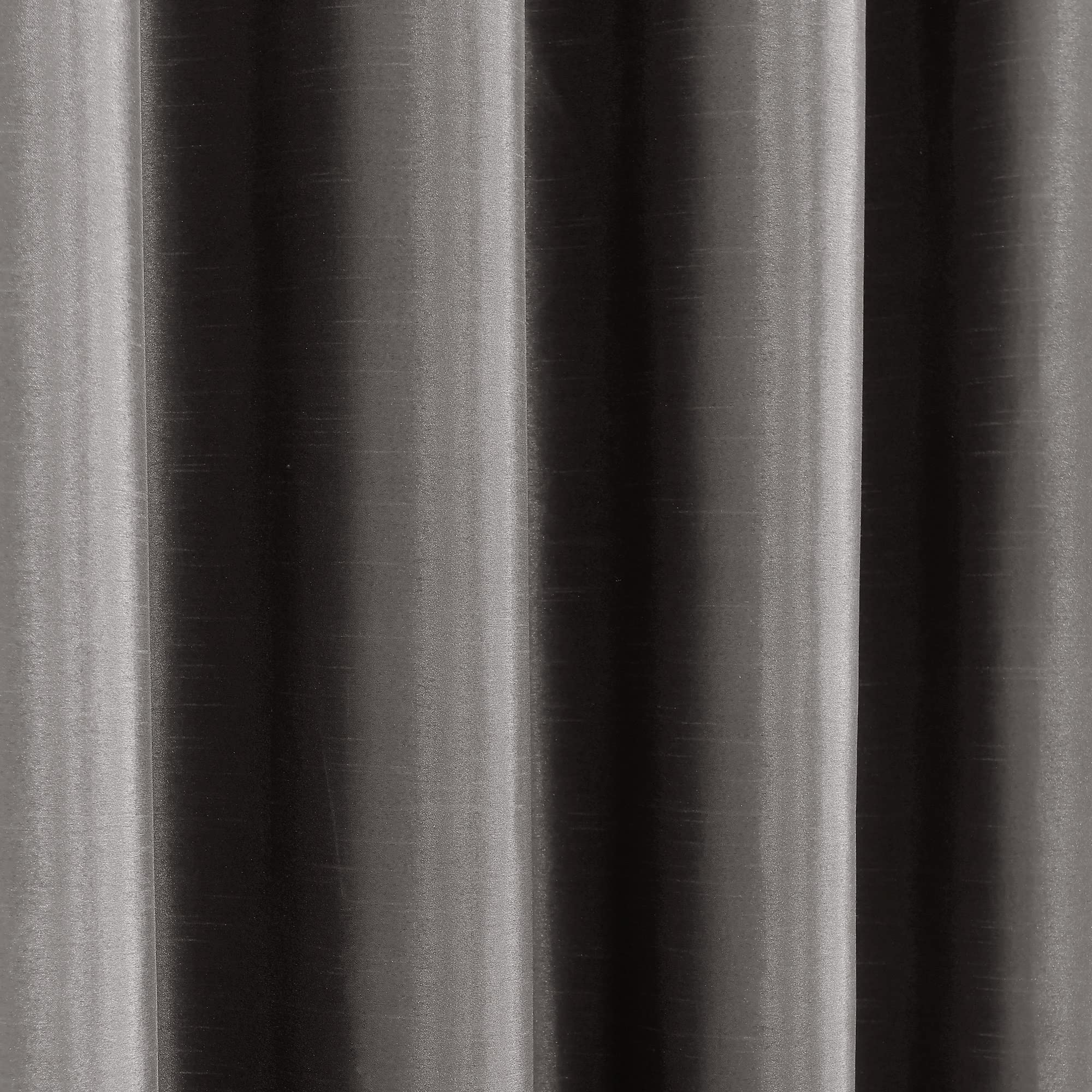 Lush Decor Tenda a pannello isolante, 100% oscurante, in finta seta (pannello singolo), 213 x 132 cm, grigio scuro