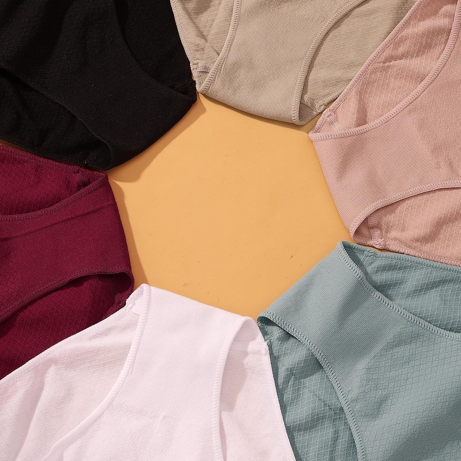 XI LIU 6 Pack Bikini Underwear for Women Stretch Breathable High Waist Women's Bikini Panties - Image 6