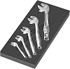 Wera 05150122001 Wrench Set 6004 Joker Set 1 Interior Sponge Foam 9732, Set of 5
