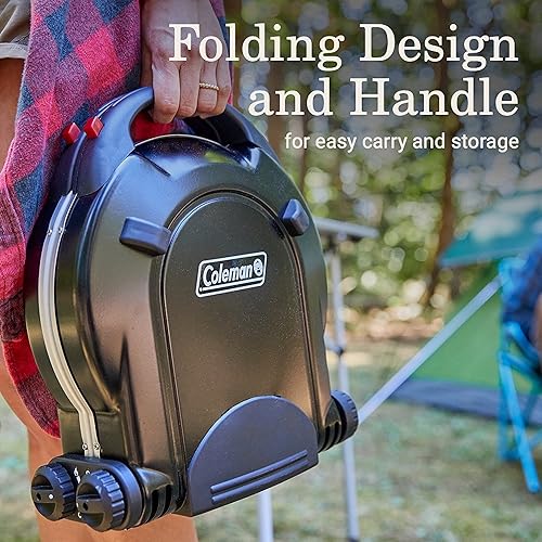 Miniatura 2 de Coleman Fold N Go - Estufa de campamento de propano de 2 quemadores, estufa de campamento plegable portátil con botón de encendido instantáneo, 2