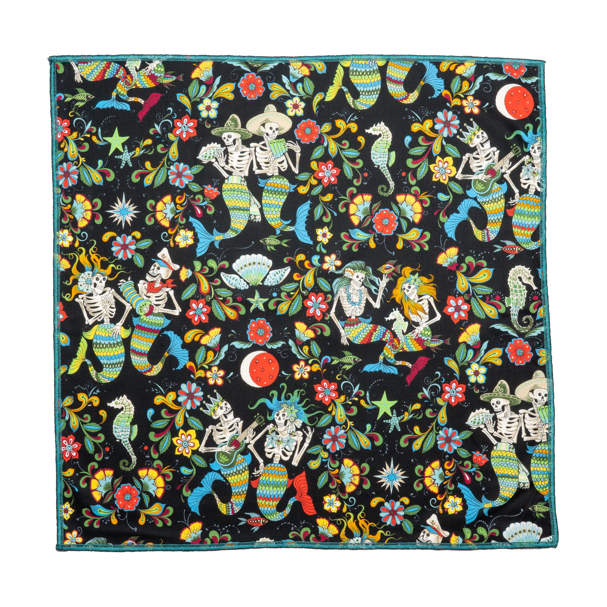 Day of the Dead Mermaids Muertos floral Bandana